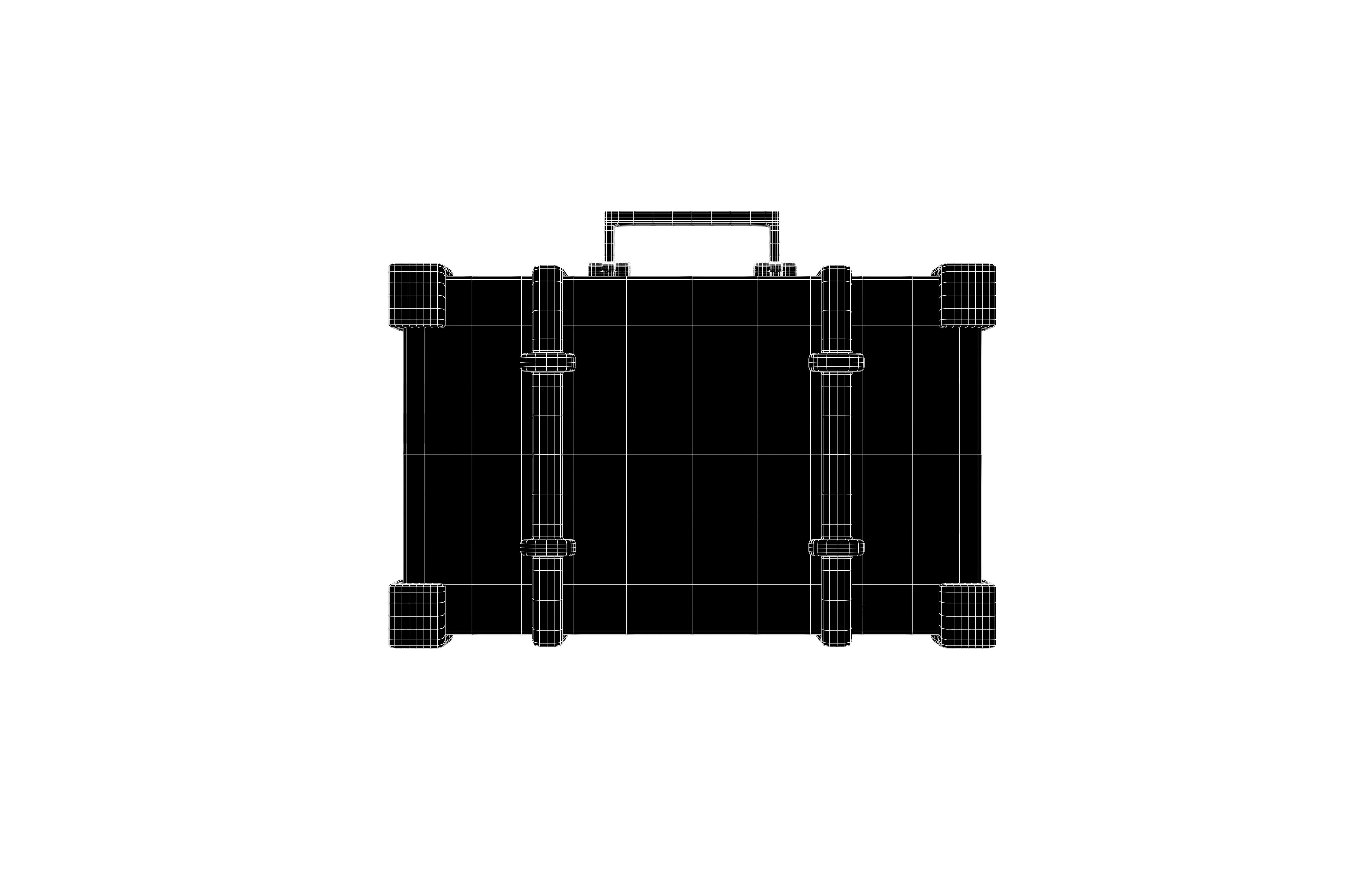 Briefcase v1 002 Low-poly 3D model_6