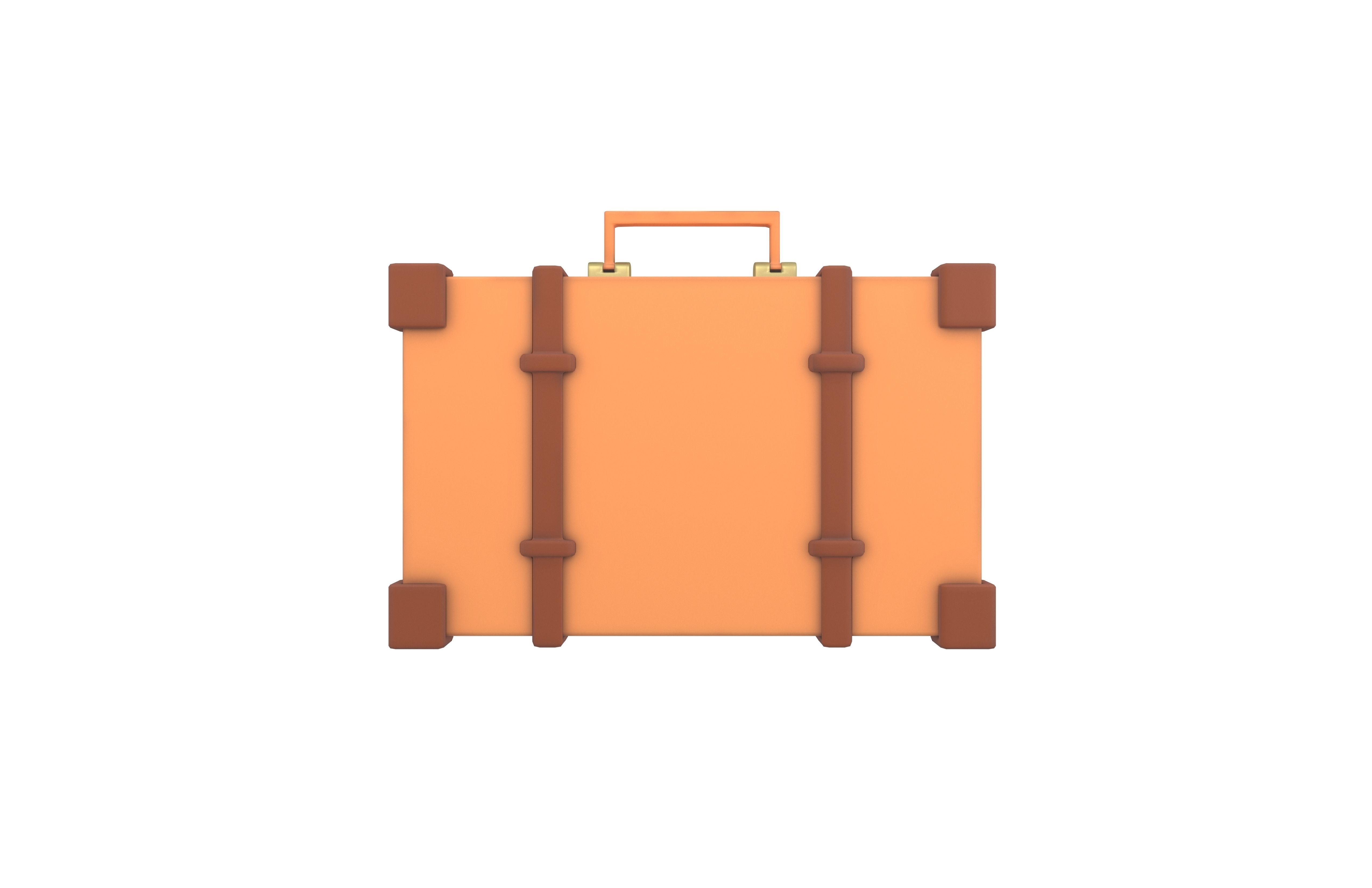 Briefcase v1 004 Low-poly 3D model_1