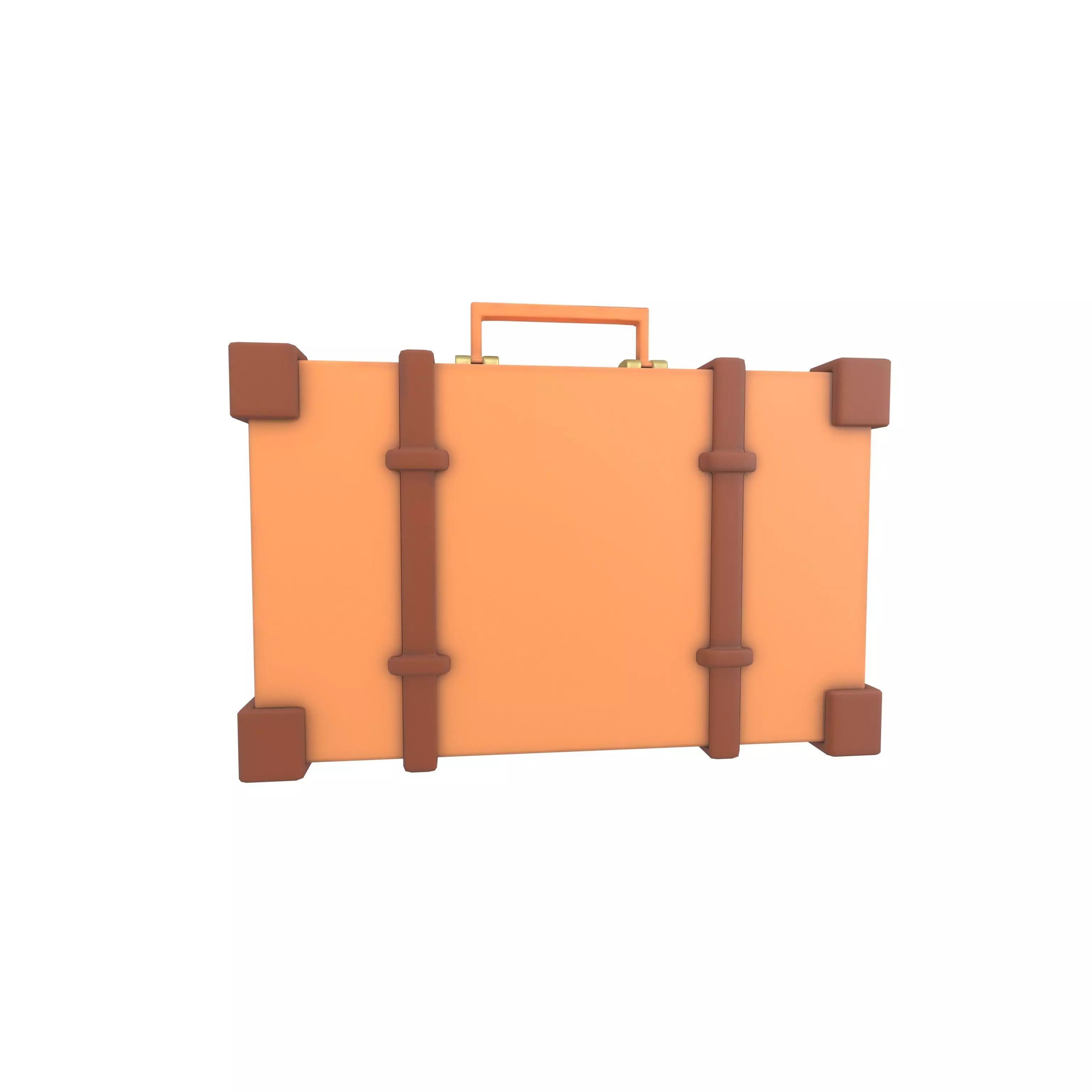 Briefcase v1 004 Low-poly 3D model_0