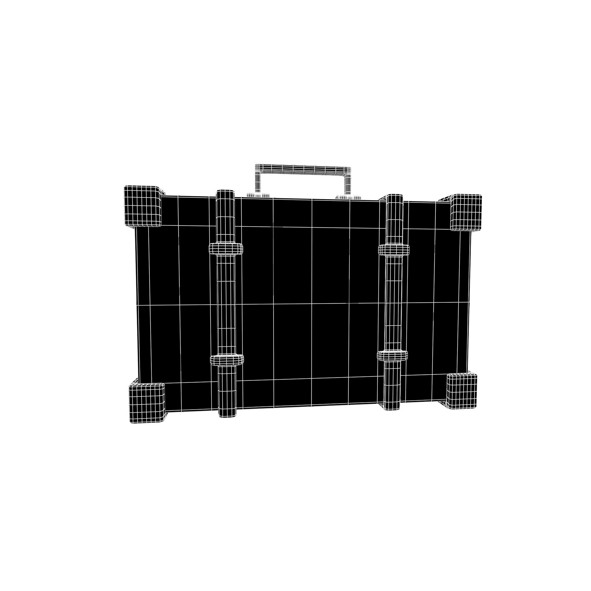 Briefcase v1 005 Low-poly 3D model_5