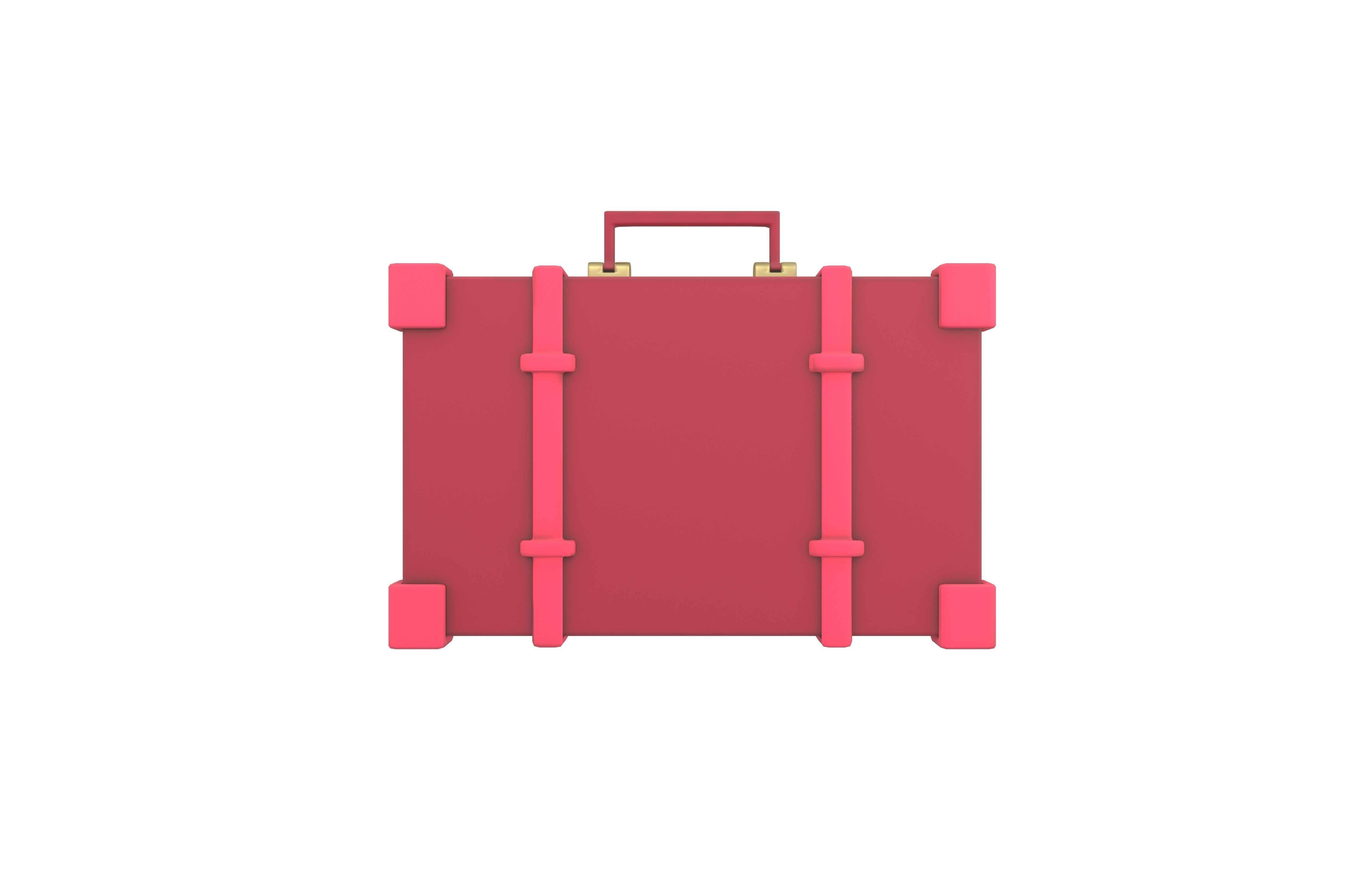 Briefcase v1 005 Low-poly 3D model_1