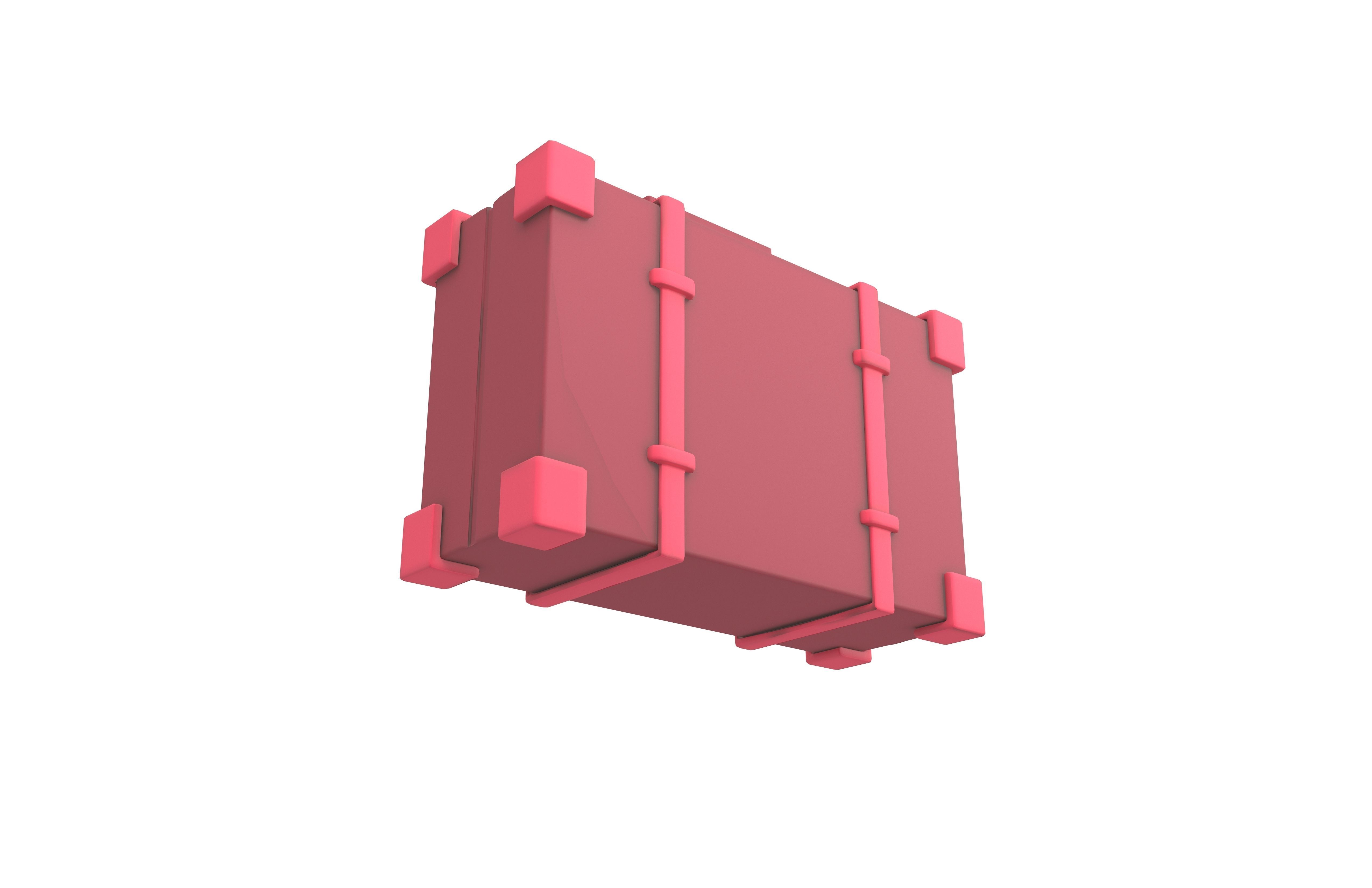 Briefcase v1 005 Low-poly 3D model_3