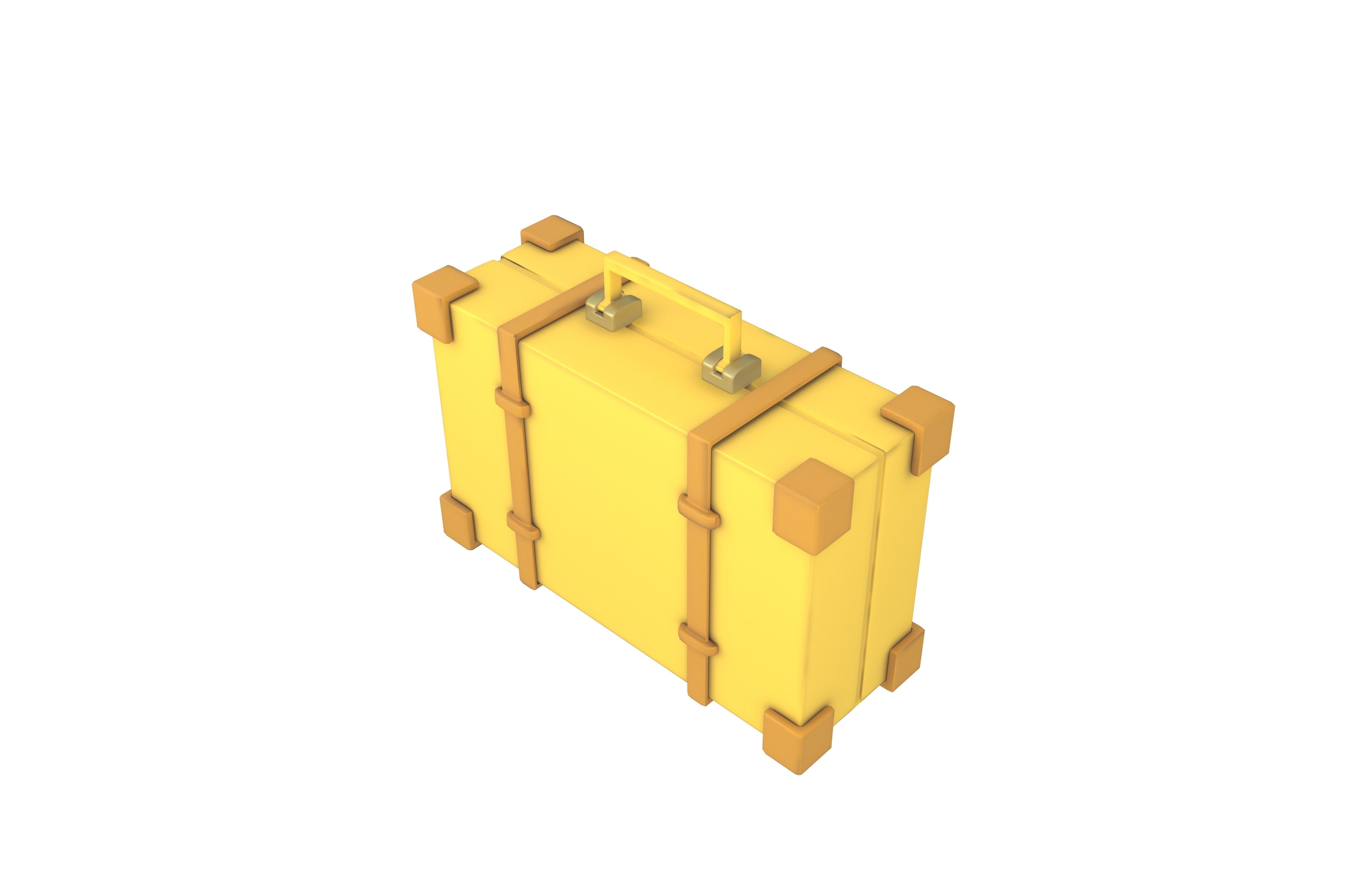 Briefcase v1 006 Low-poly 3D model_2