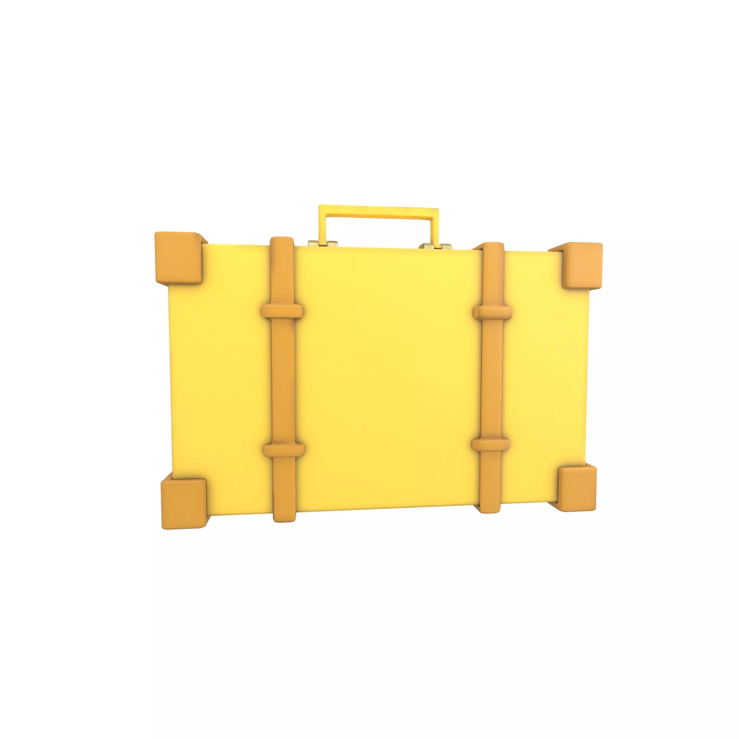 Briefcase v1 006 Low-poly 3D model_0