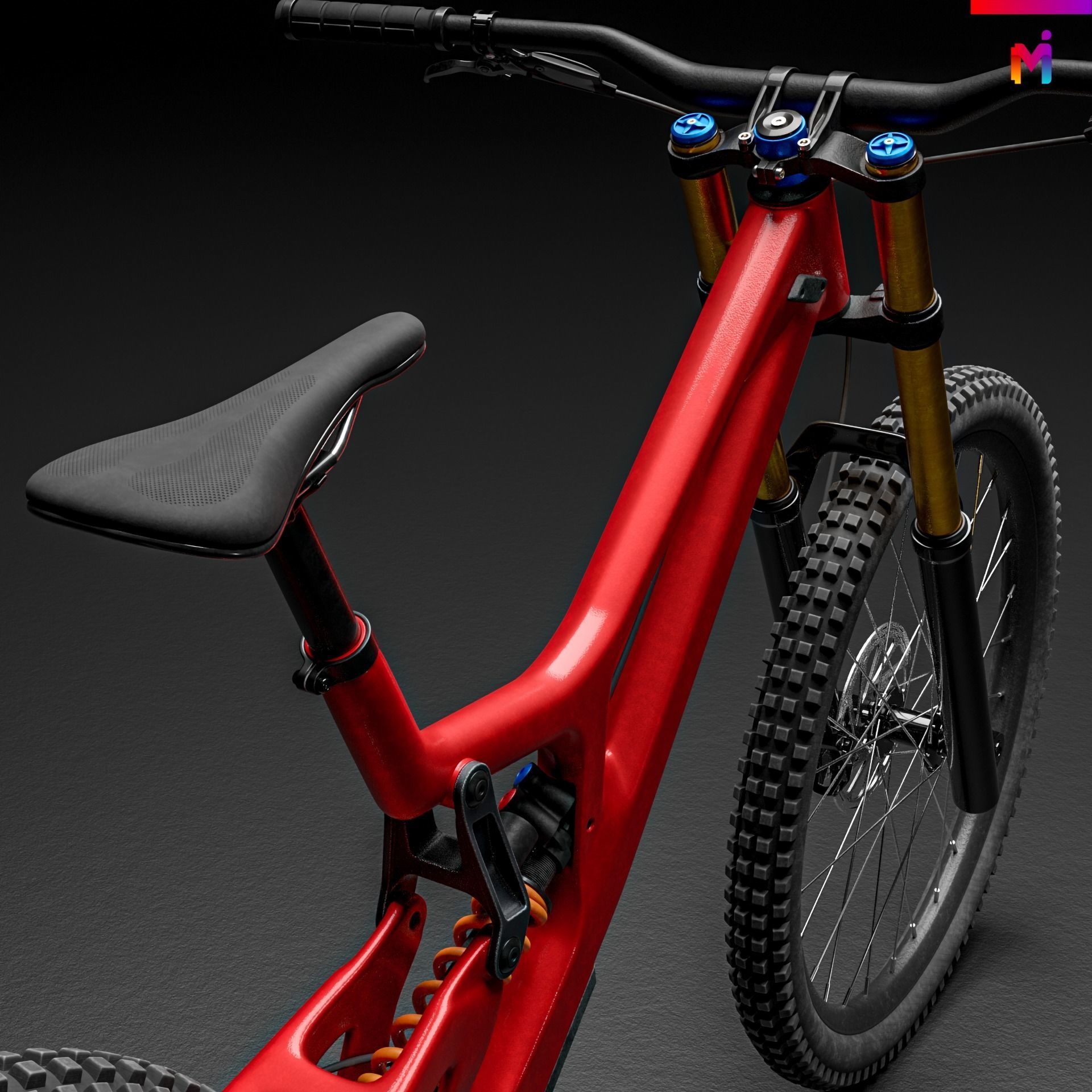 Santa Cruz Downhill Bike 3D model_6