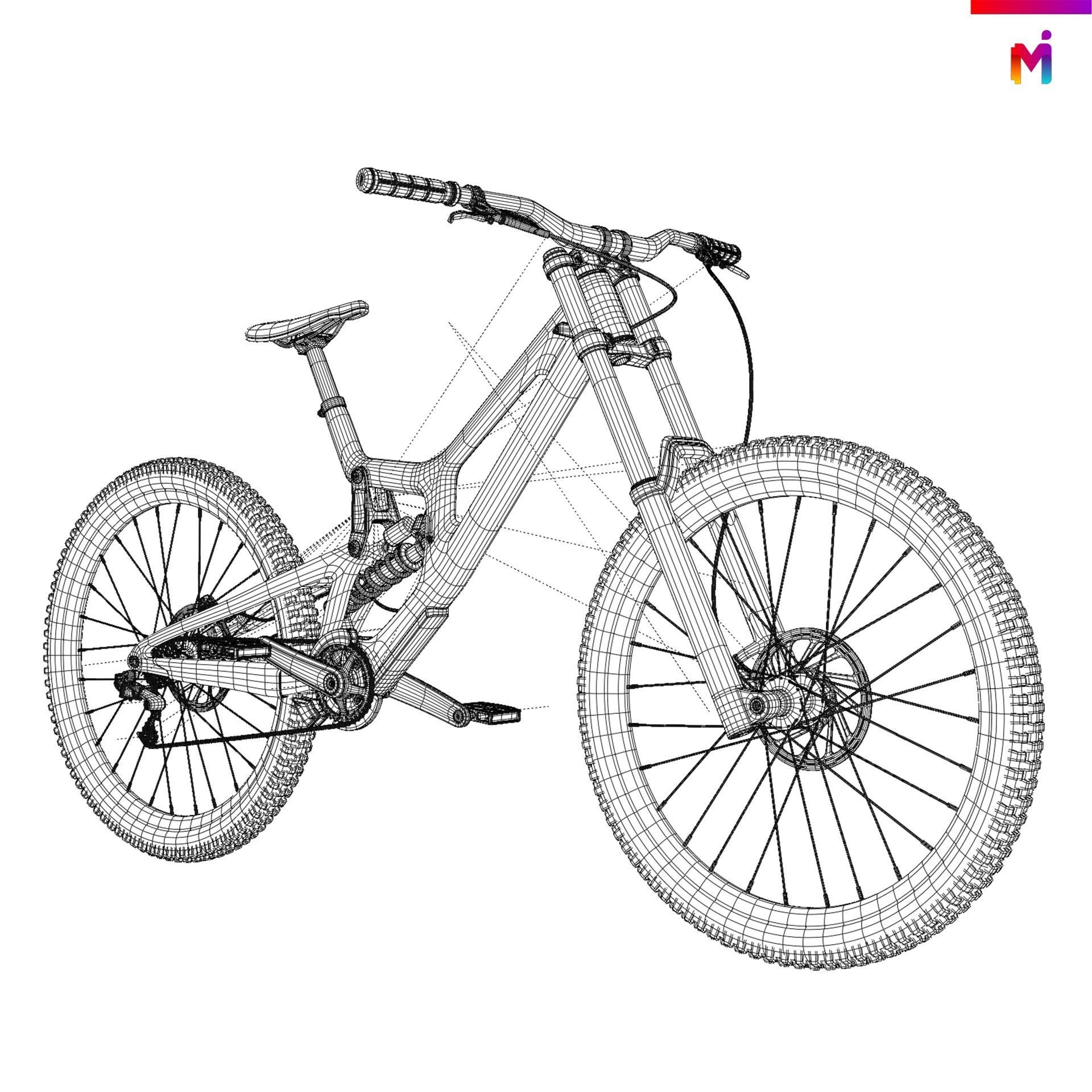 Santa Cruz Downhill Bike 3D model_3