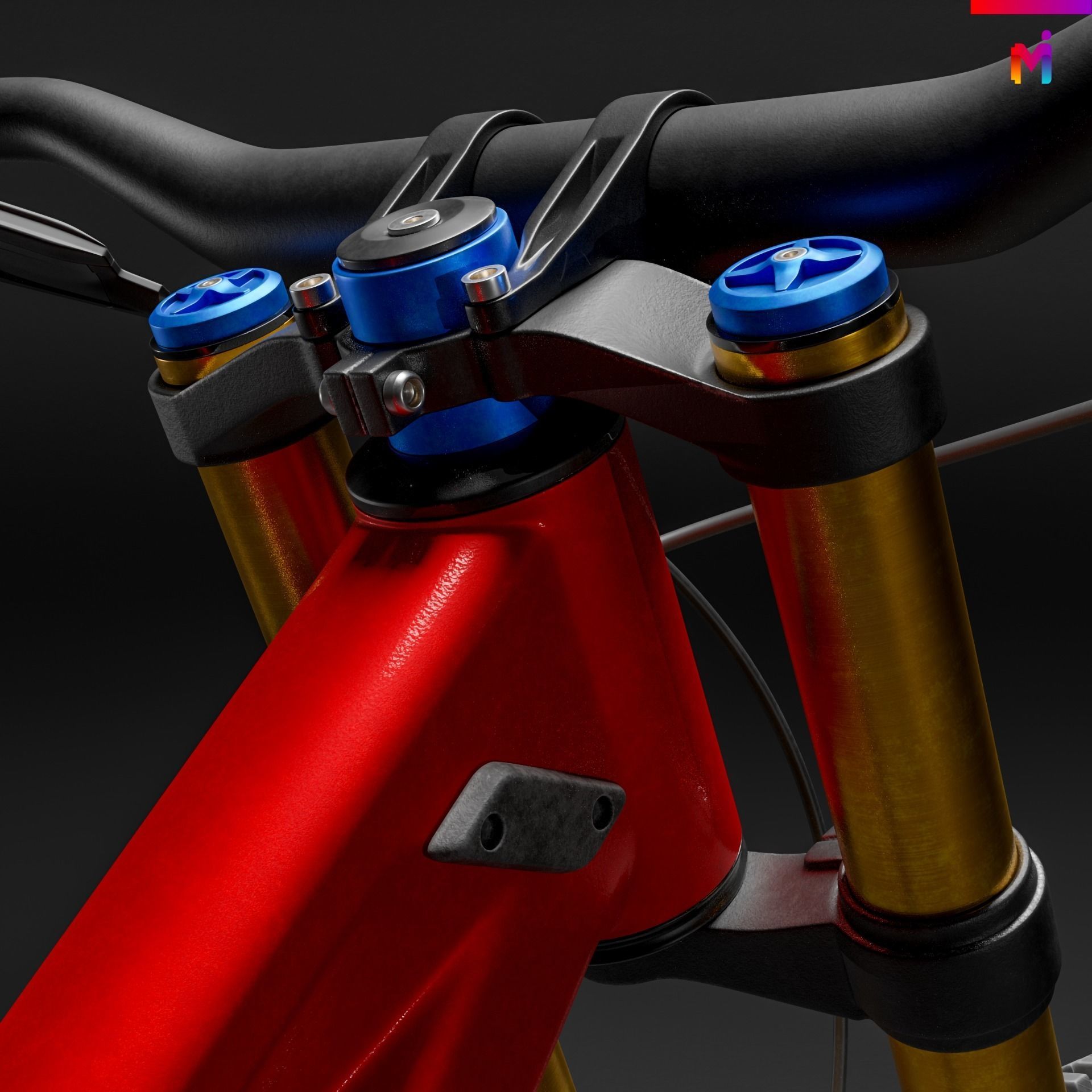Santa Cruz Downhill Bike 3D model_7