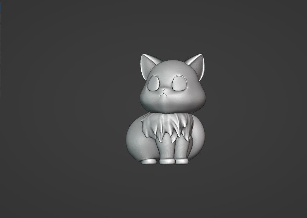 cute cat 3D print model_1