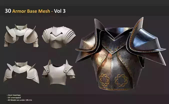 30 Armor Base Mesh - Vol 3  