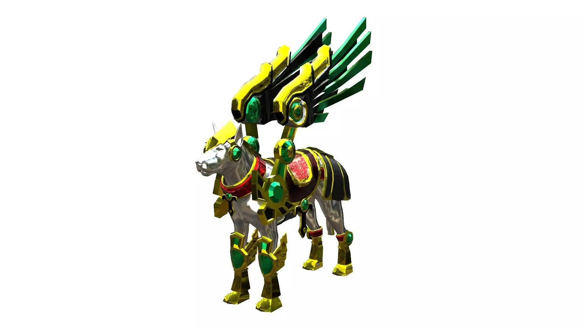 Dog Dragon Armor 3D model_0