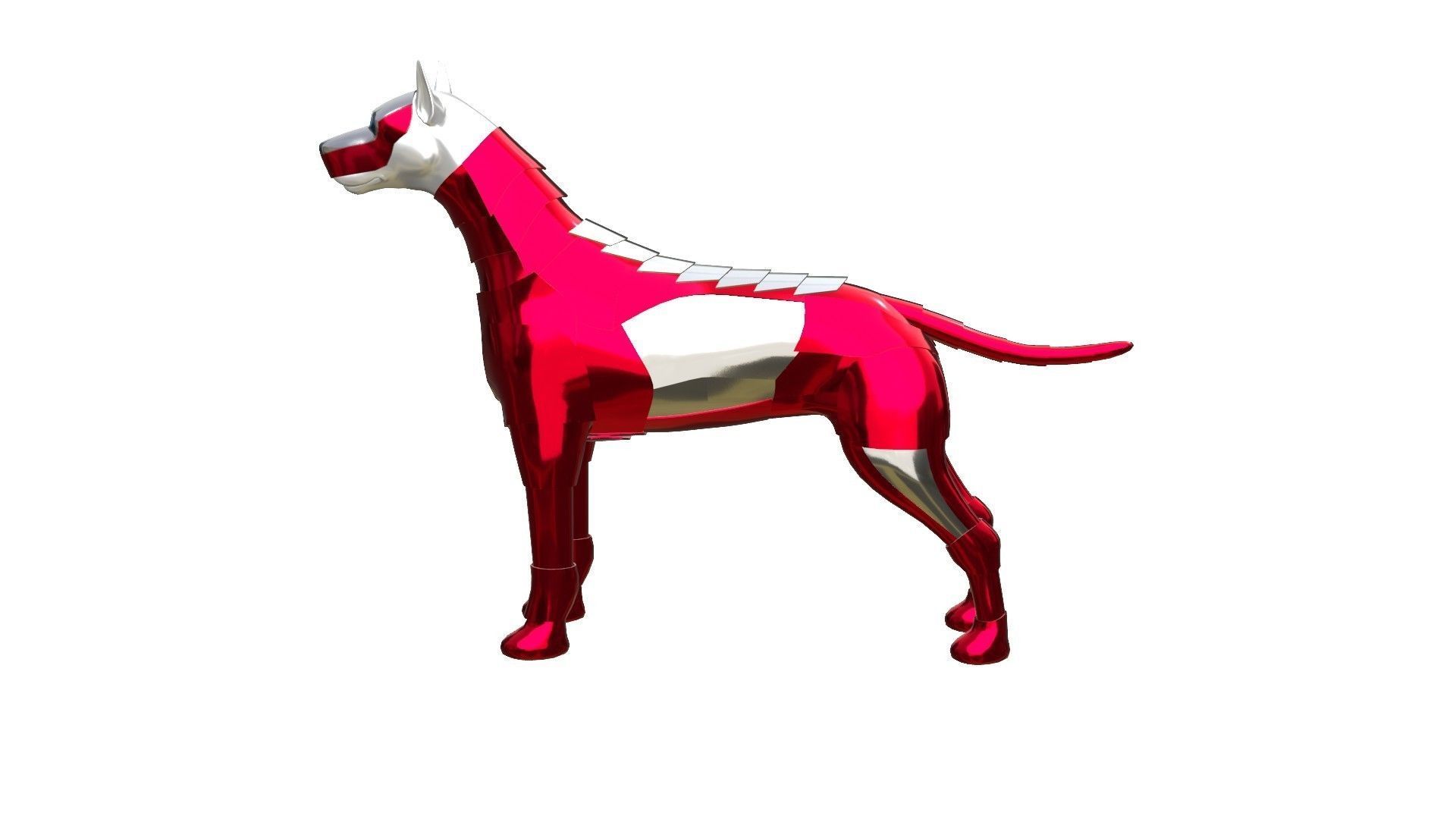 Dog Sci-fi Armor 3D model_1