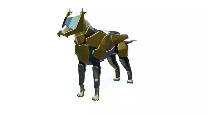 Dog Light  Armor  3D model