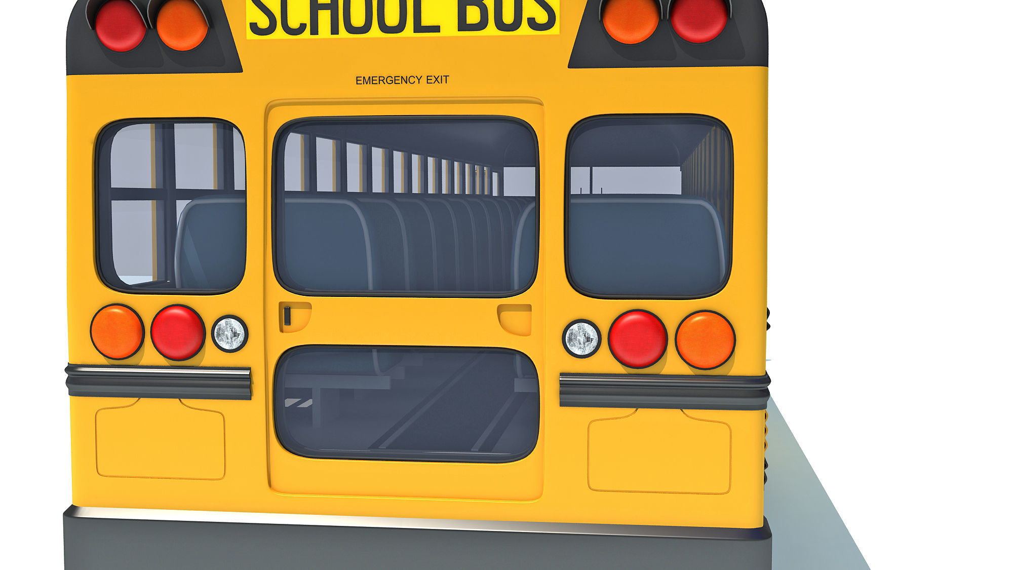 School Bus 3D model_20