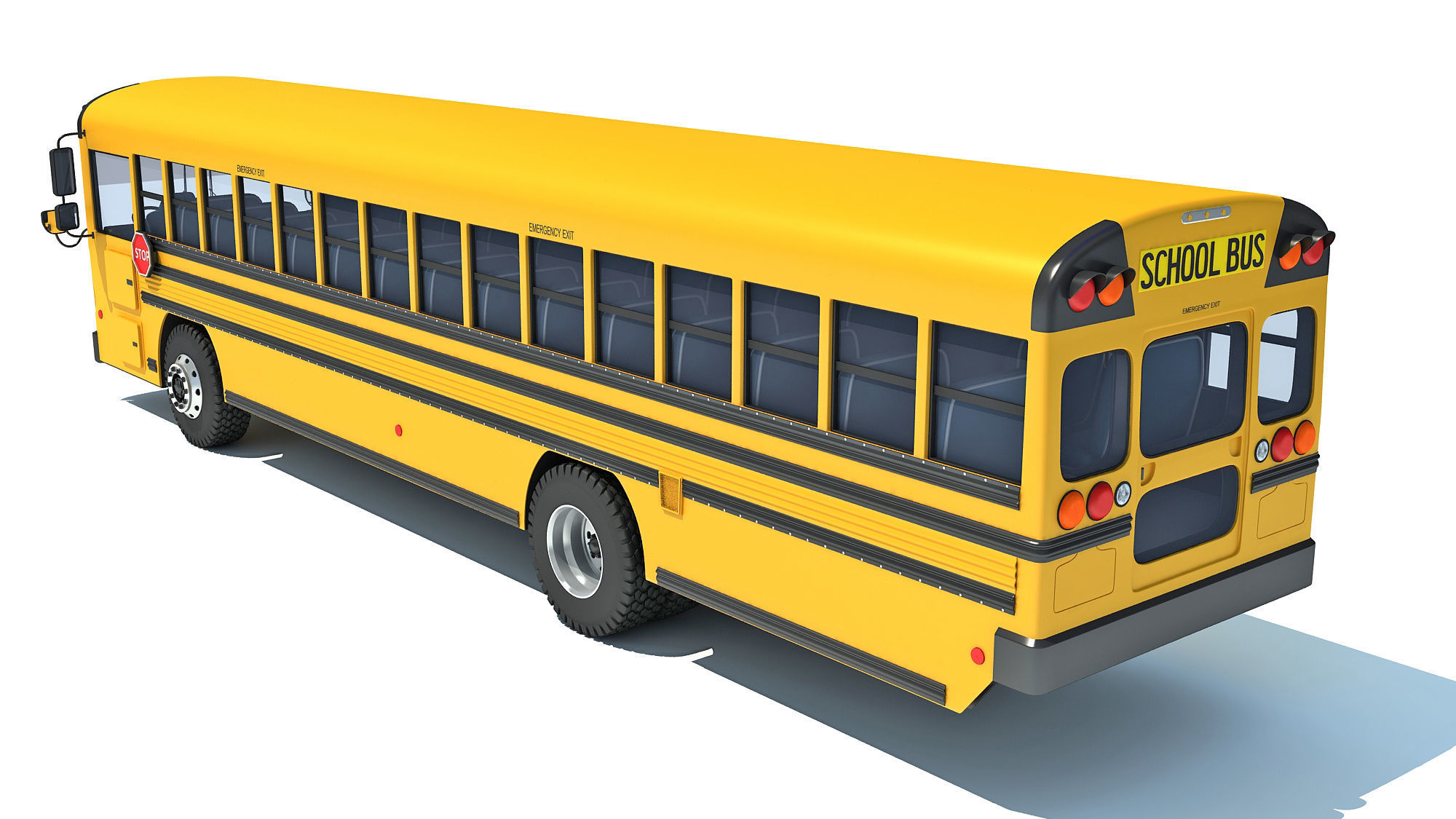 School Bus 3D model_3