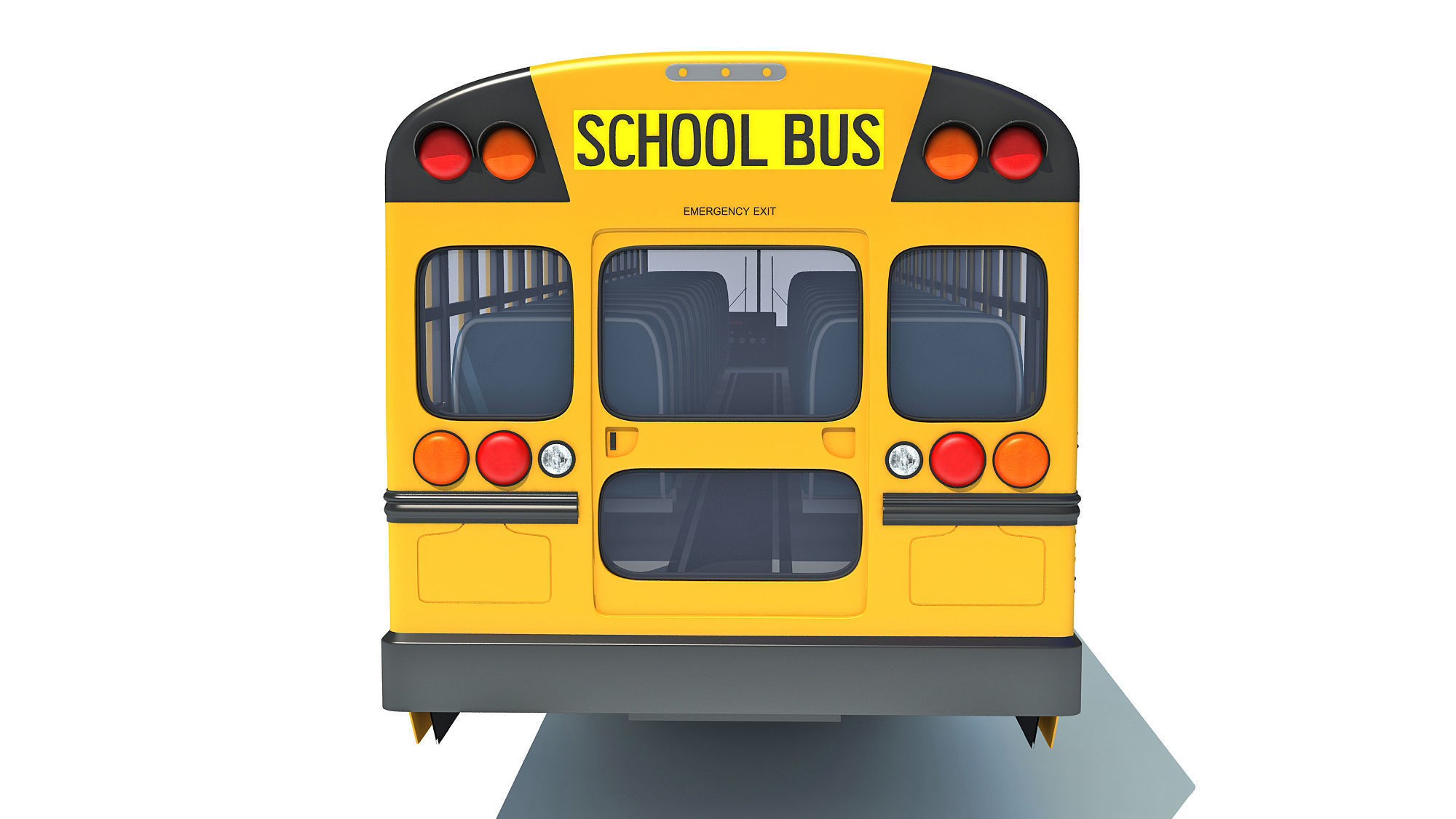 School Bus 3D model_4