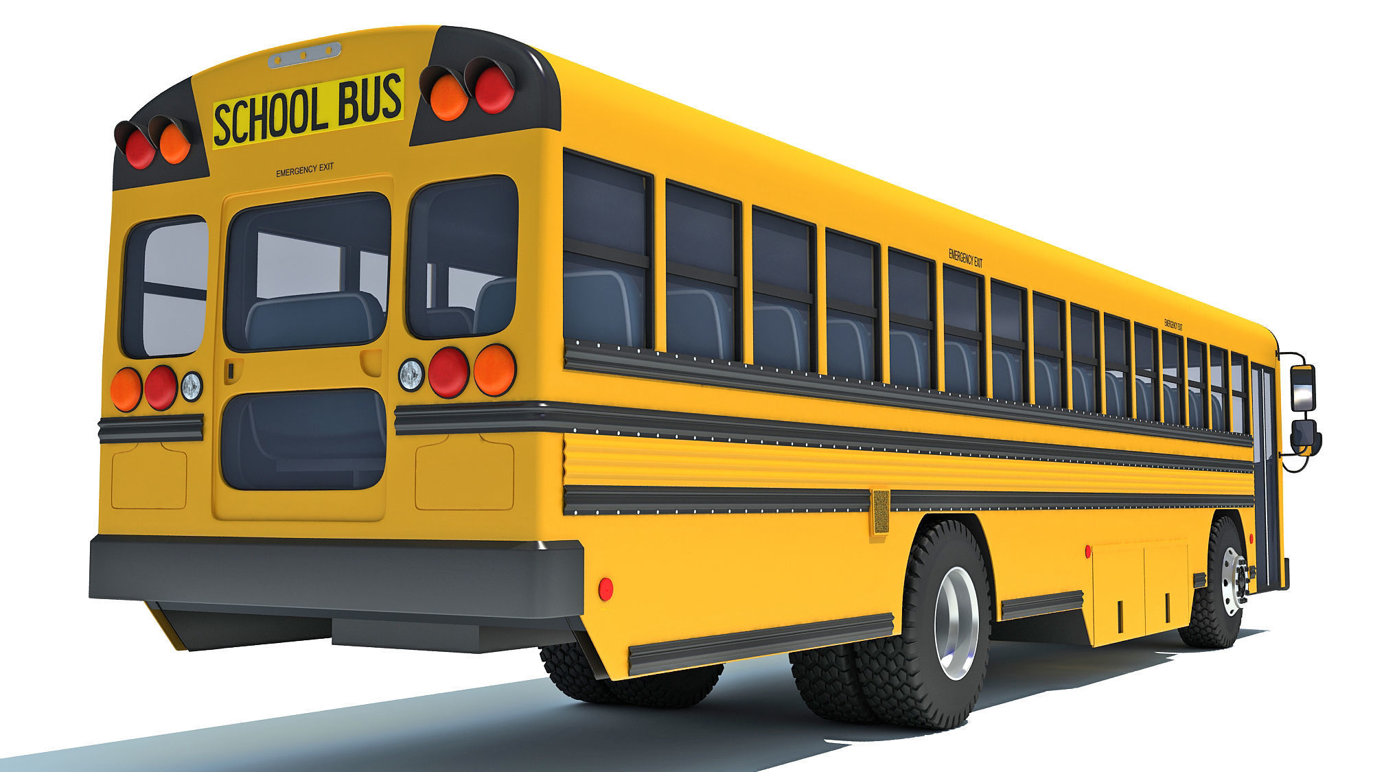 School Bus 3D model_5