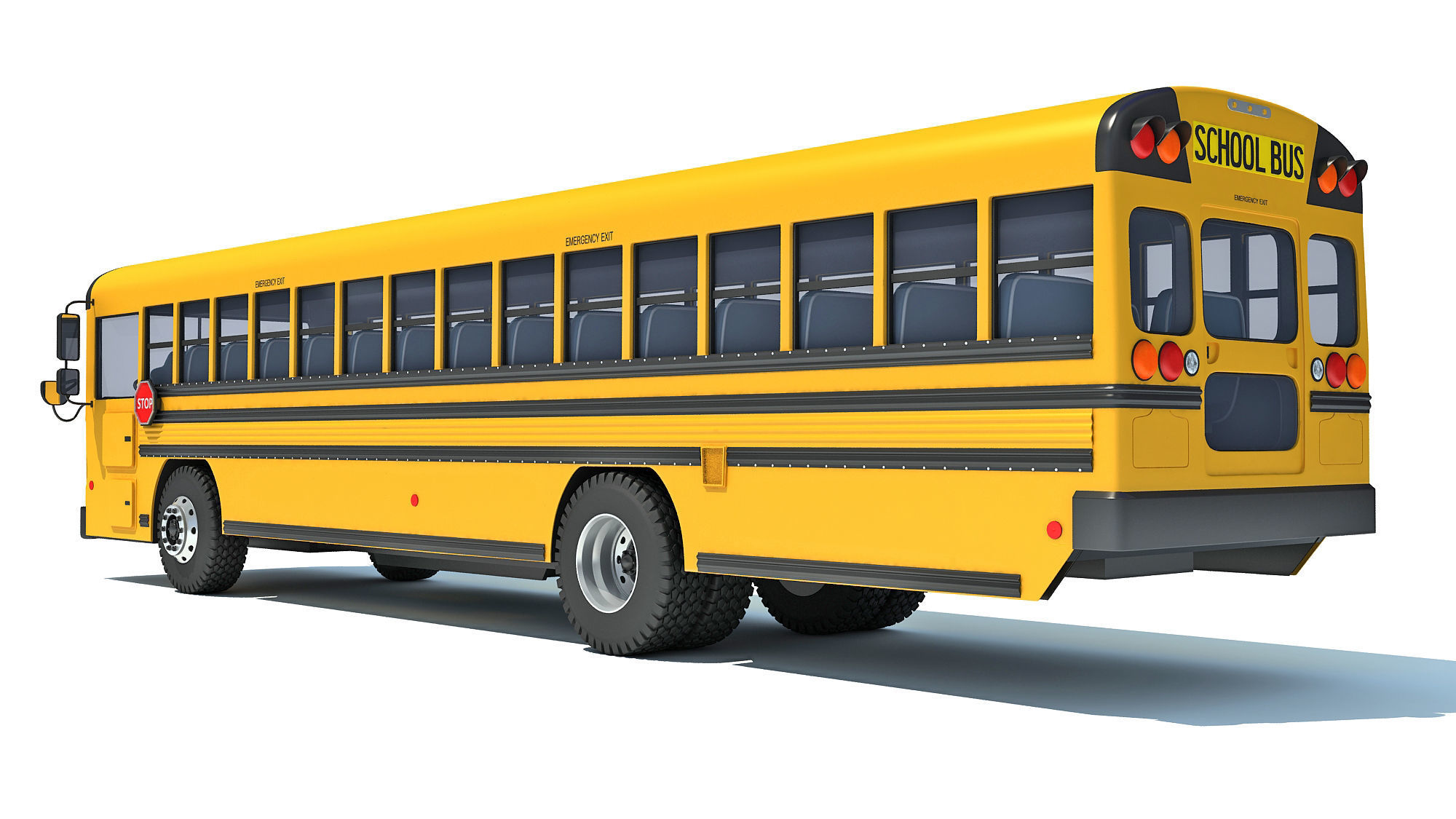 School Bus 3D model_2