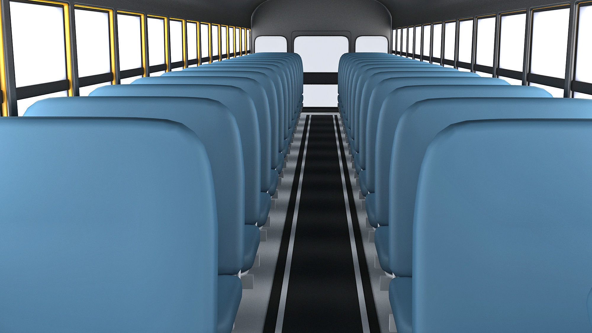 School Bus 3D model_16