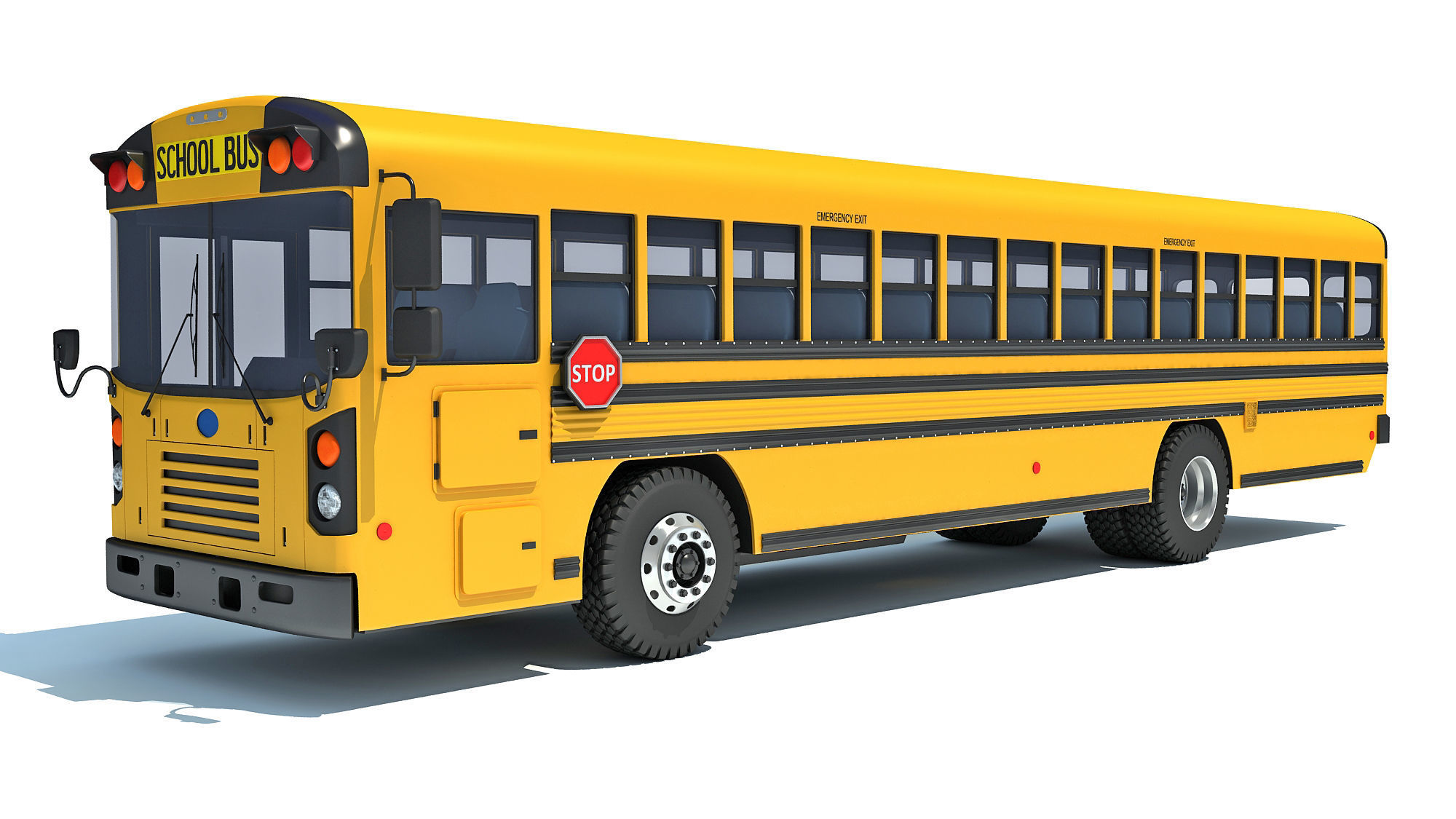 School Bus 3D model_9