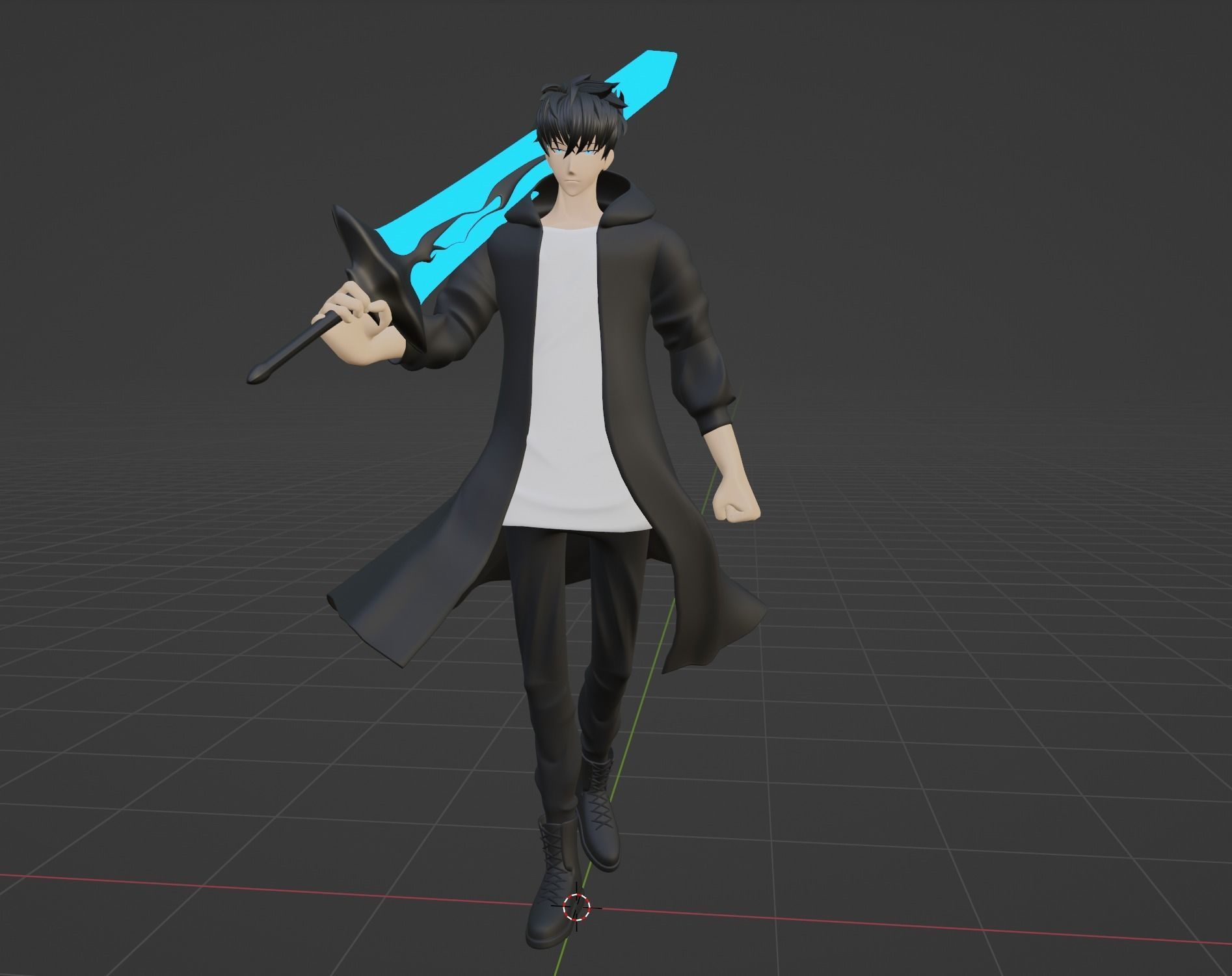 Sung Jin Woo - Solo leveling 3D model_8
