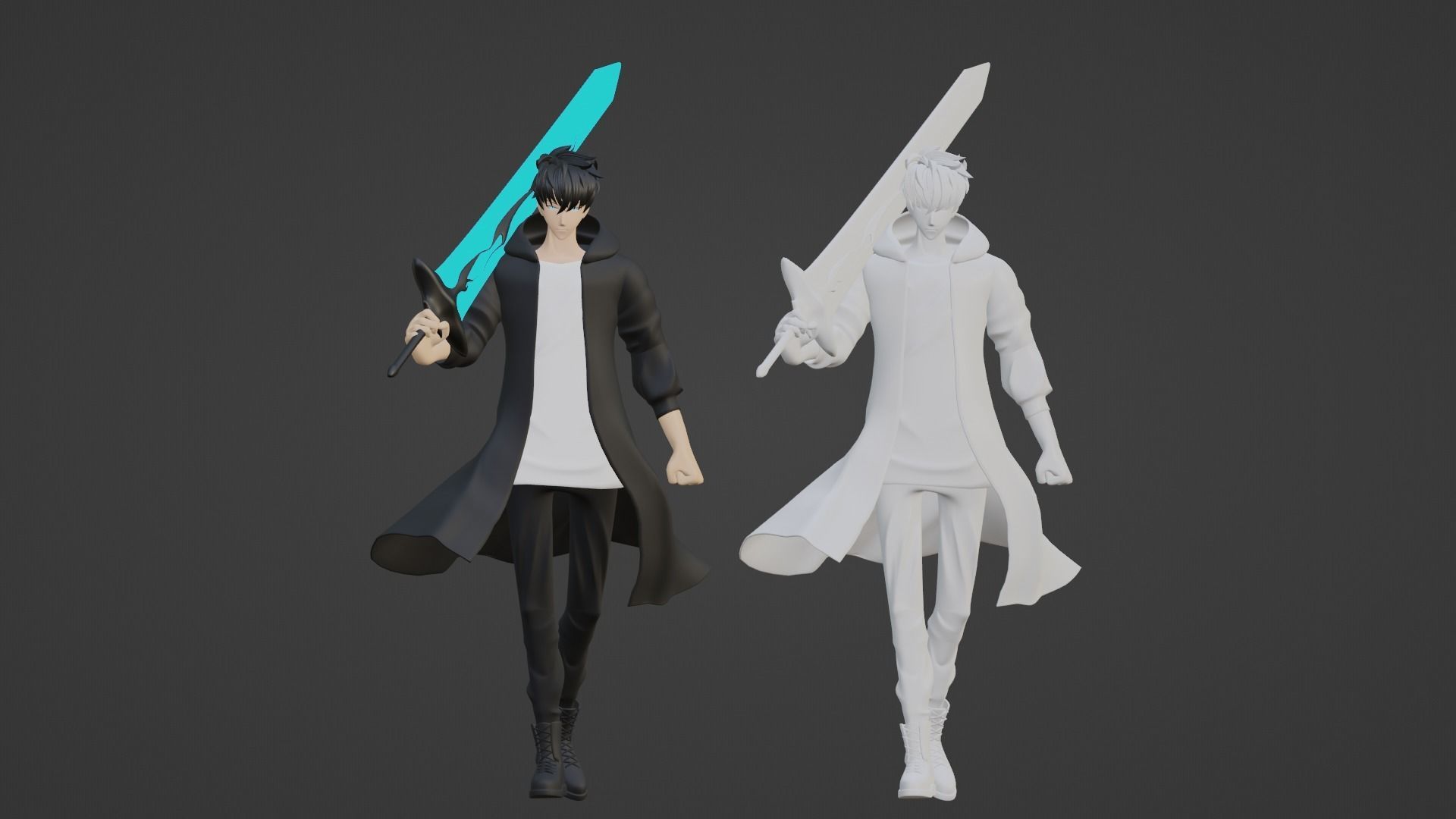 Sung Jin Woo - Solo leveling 3D model_20