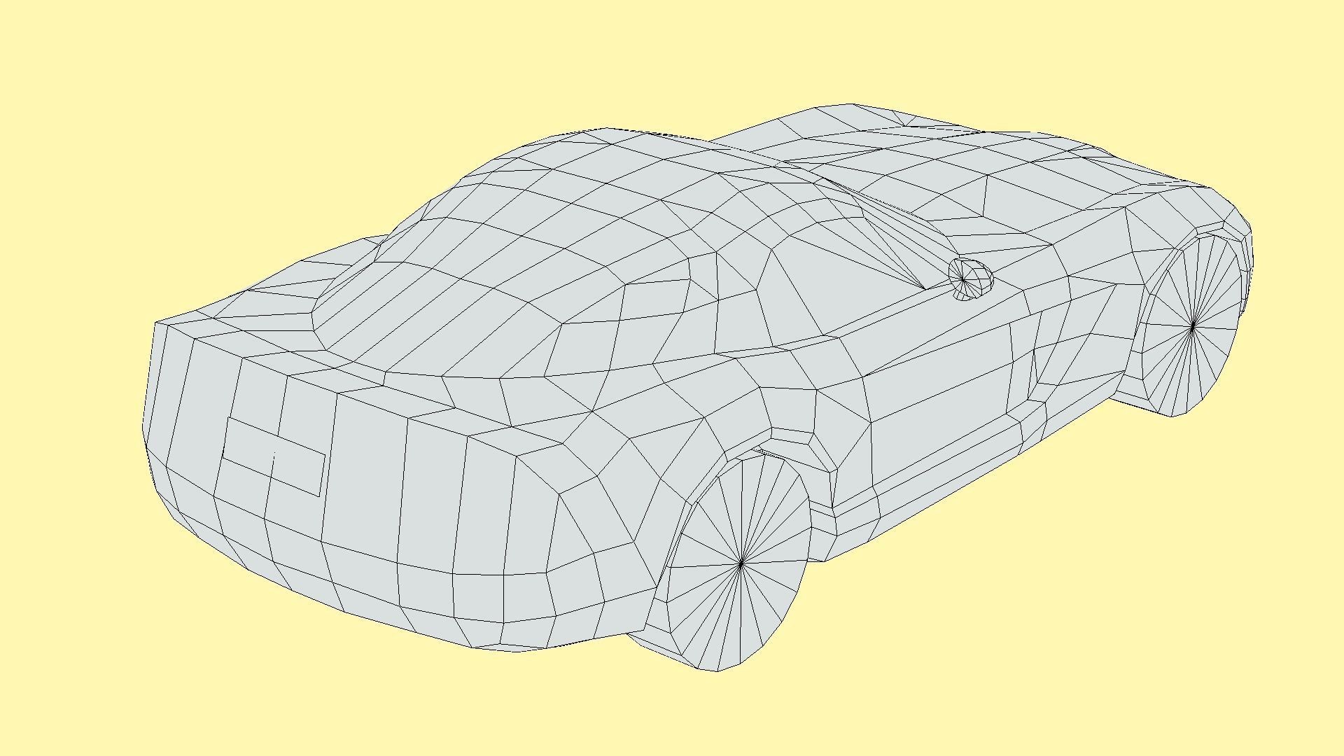 Dodge Viper SRT 2010 Low-poly 3D model_5