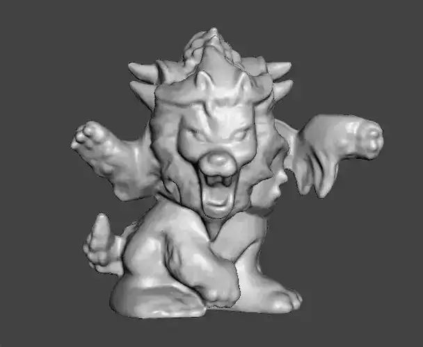 TARRASQUE PVC FIGURE MINIATURE MONSTER PLASTIC TOY 90s 3D print model