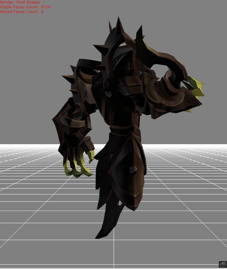 Uranus Aethereal Defender Low-poly 3D model_1