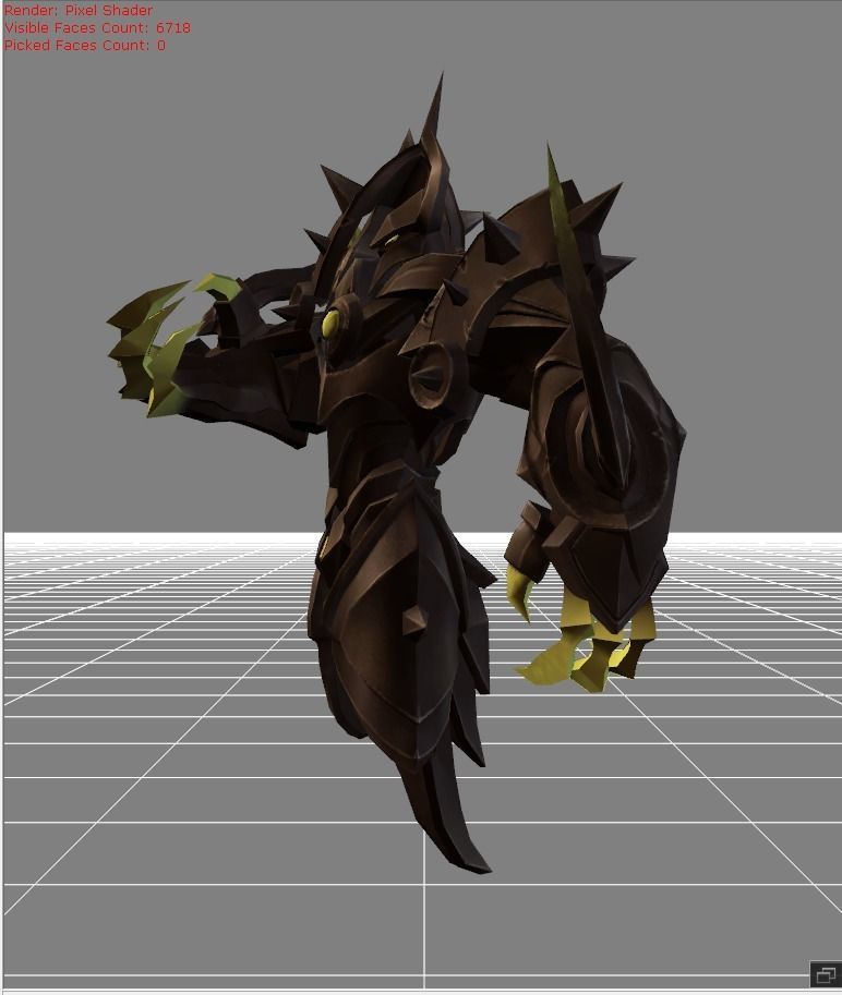 Uranus Aethereal Defender Low-poly 3D model_2