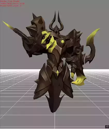 Uranus Aethereal Defender Low-poly 3D model