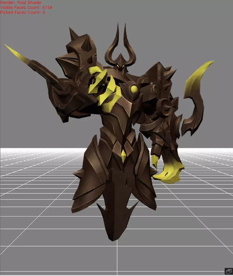 Uranus Aethereal Defender Low-poly 3D model_0