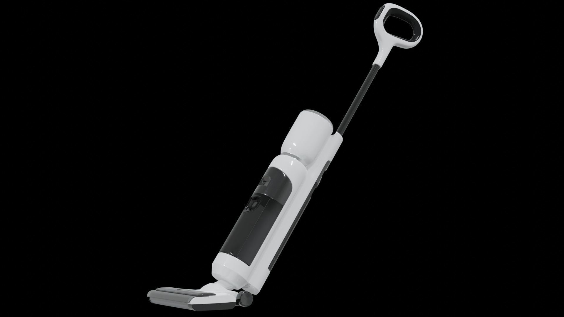 Vacuum cleaner 3D model white color modern style Low-poly 3D model_2