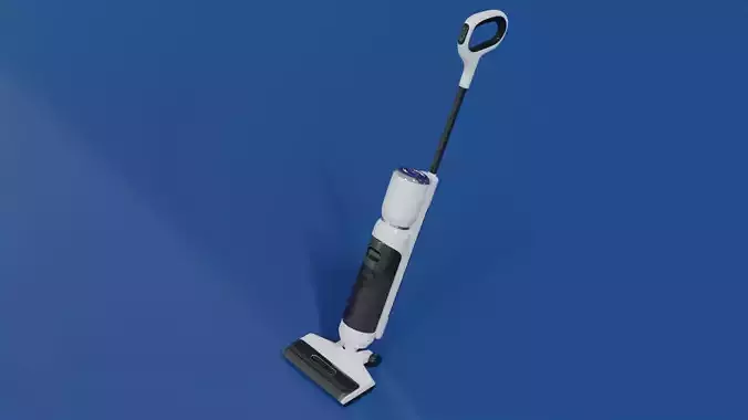 Vacuum cleaner 3D model white color modern style Low-poly 3D model