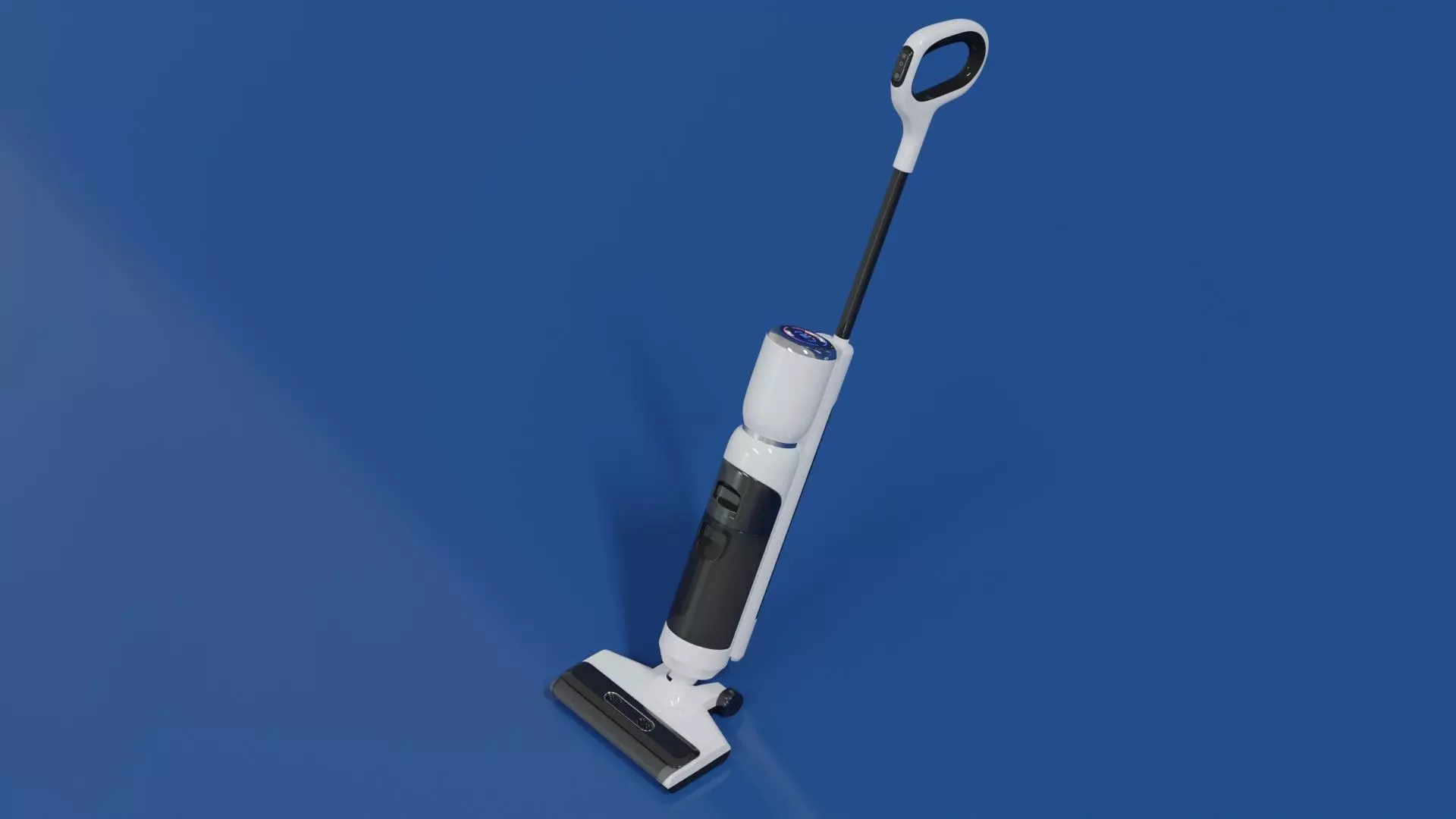 Vacuum cleaner 3D model white color modern style Low-poly 3D model_0