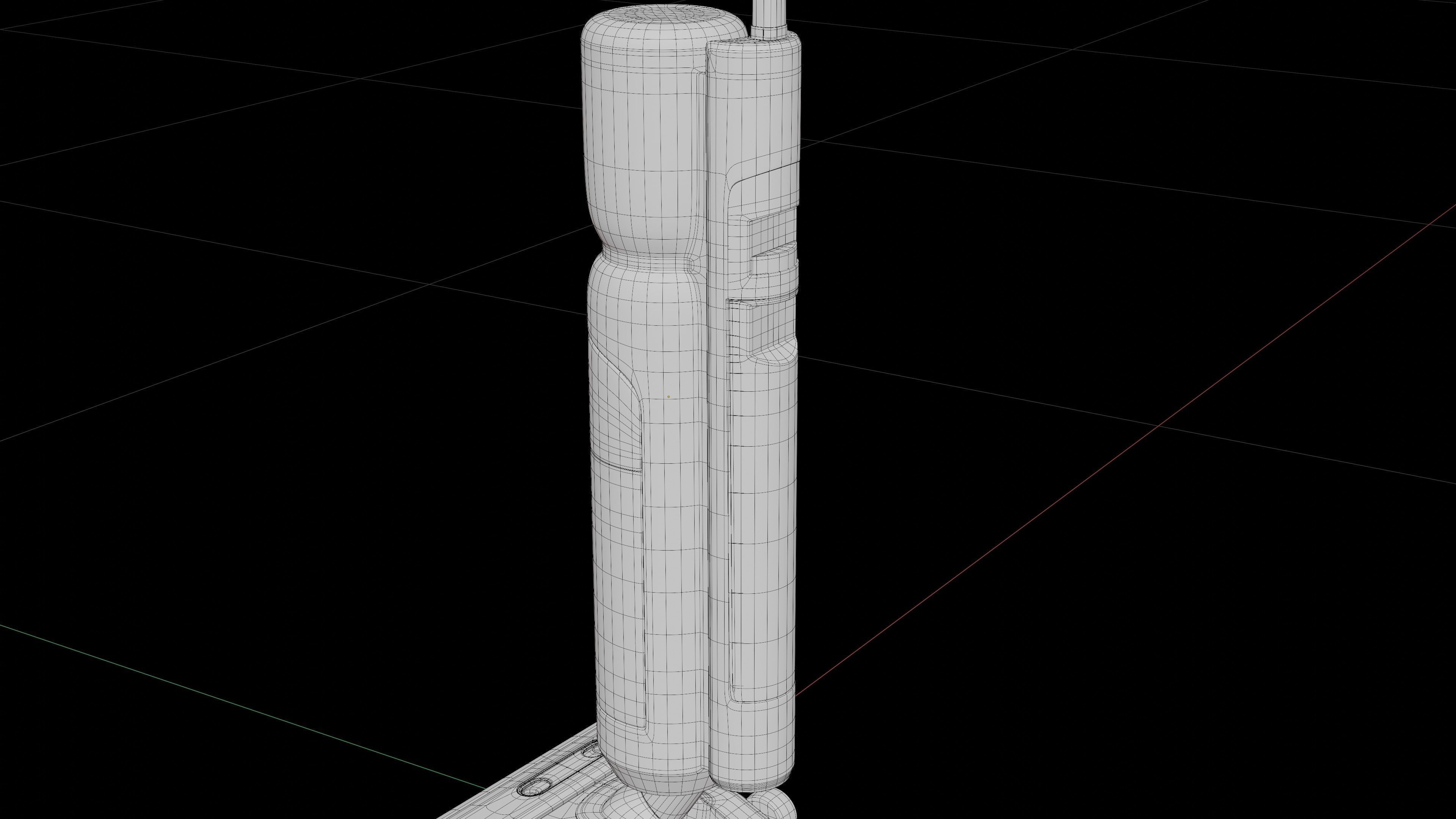 Vacuum cleaner 3D model white color modern style Low-poly 3D model_19