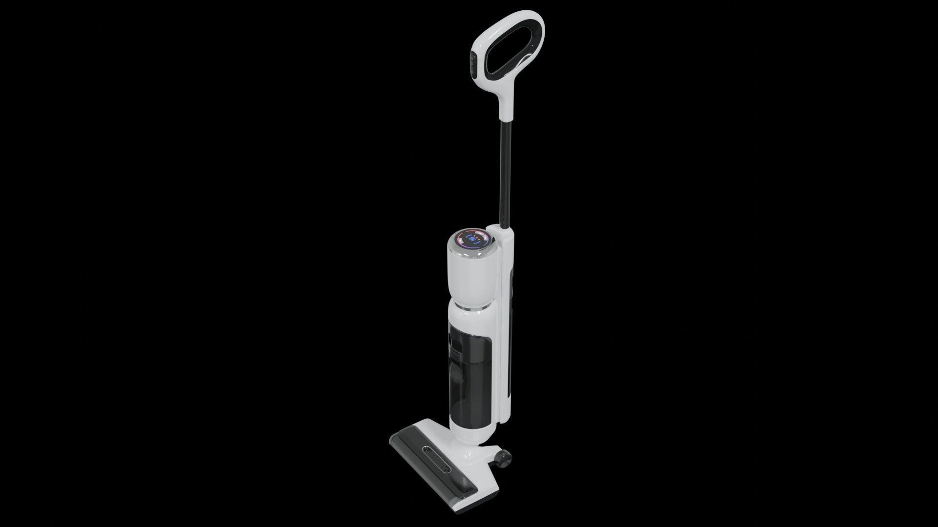 Vacuum cleaner 3D model white color modern style Low-poly 3D model_8