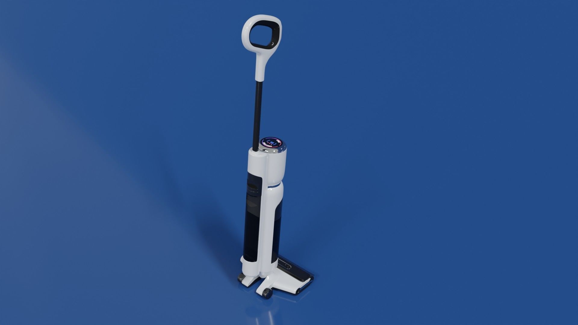 Vacuum cleaner 3D model white color modern style Low-poly 3D model_7