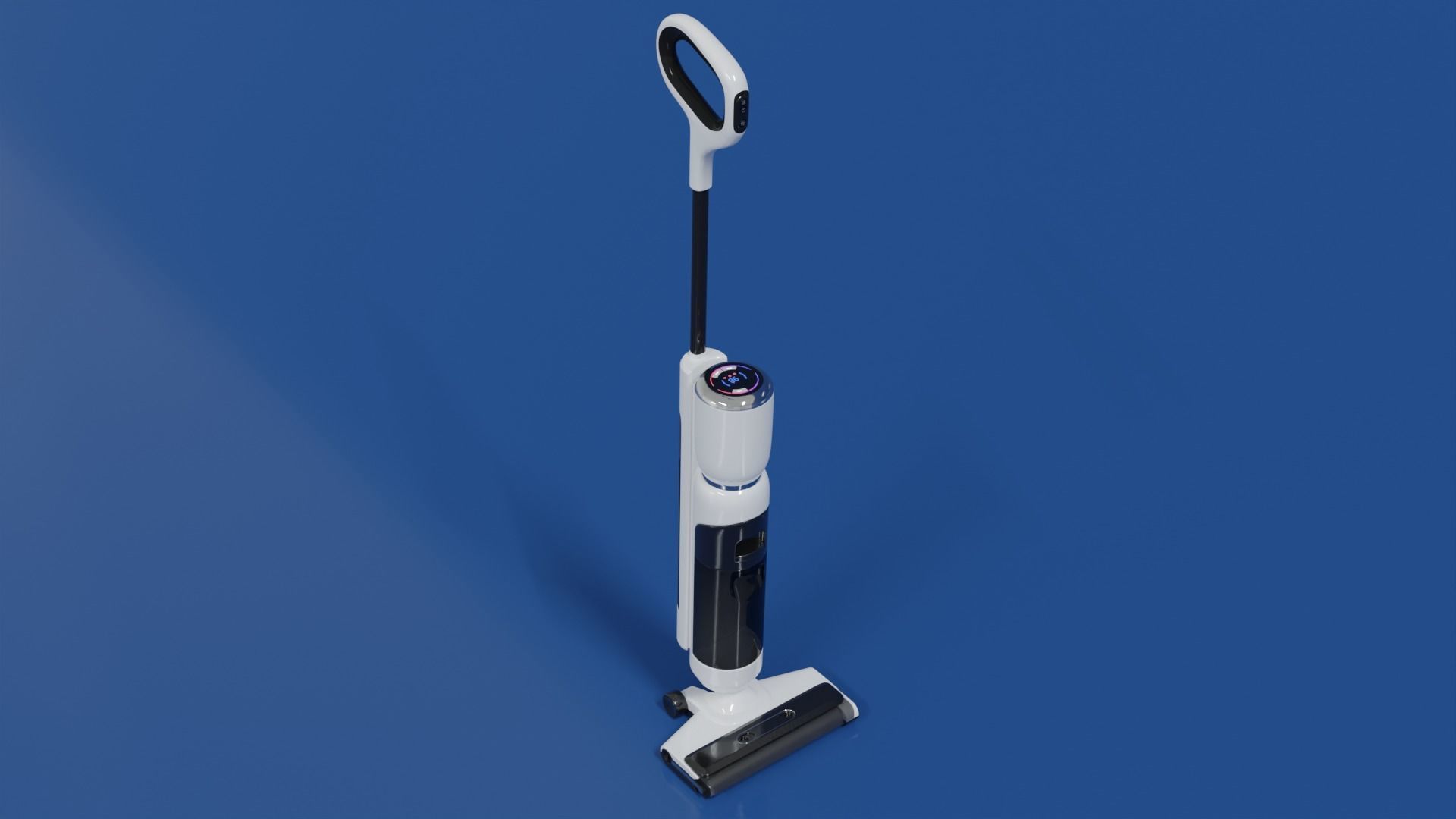 Vacuum cleaner 3D model white color modern style Low-poly 3D model_1