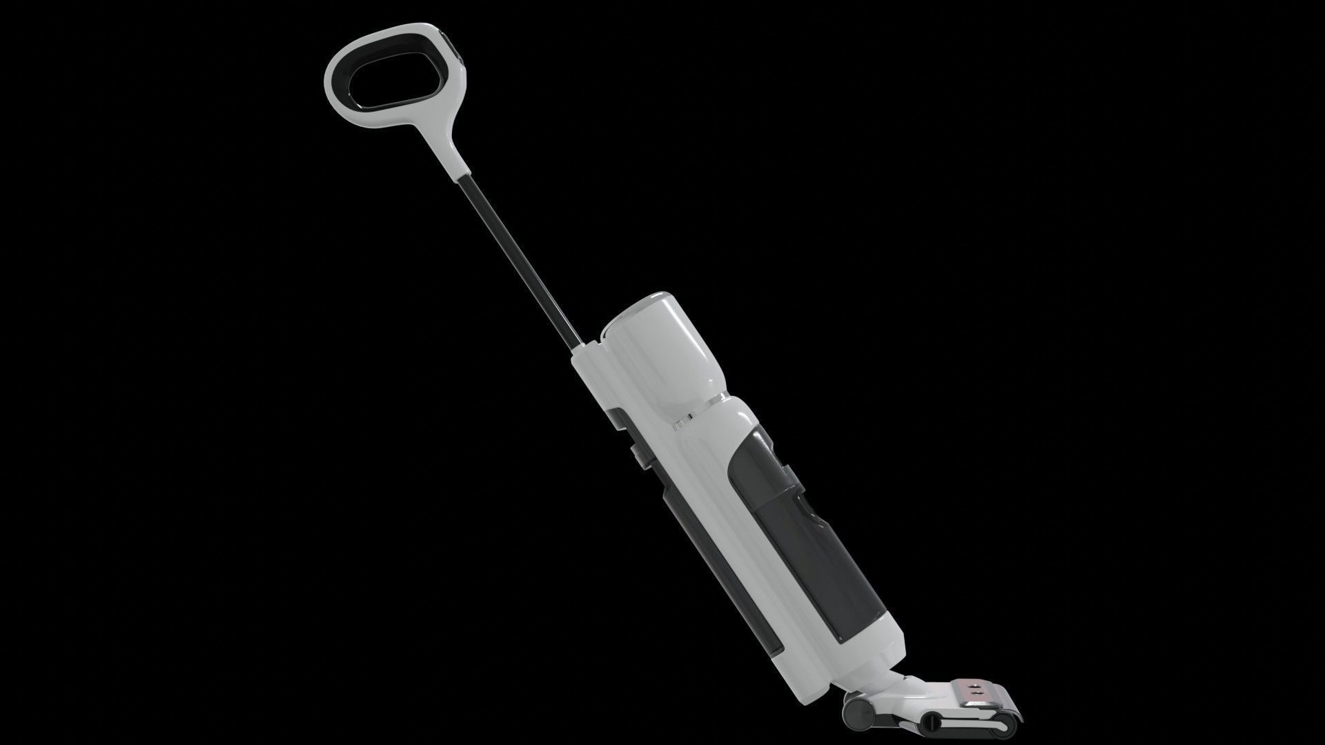 Vacuum cleaner 3D model white color modern style Low-poly 3D model_5