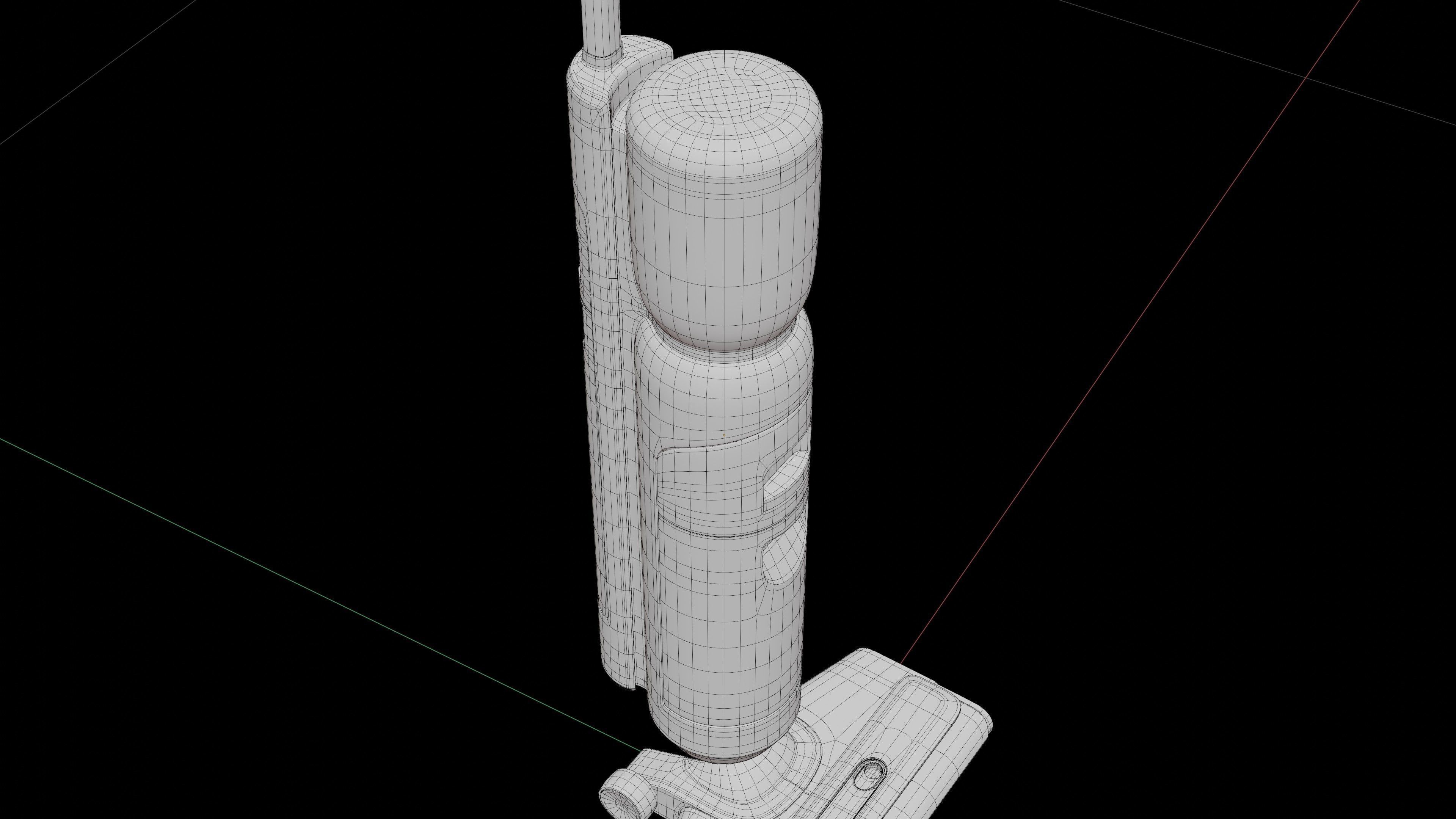 Vacuum cleaner 3D model white color modern style Low-poly 3D model_17