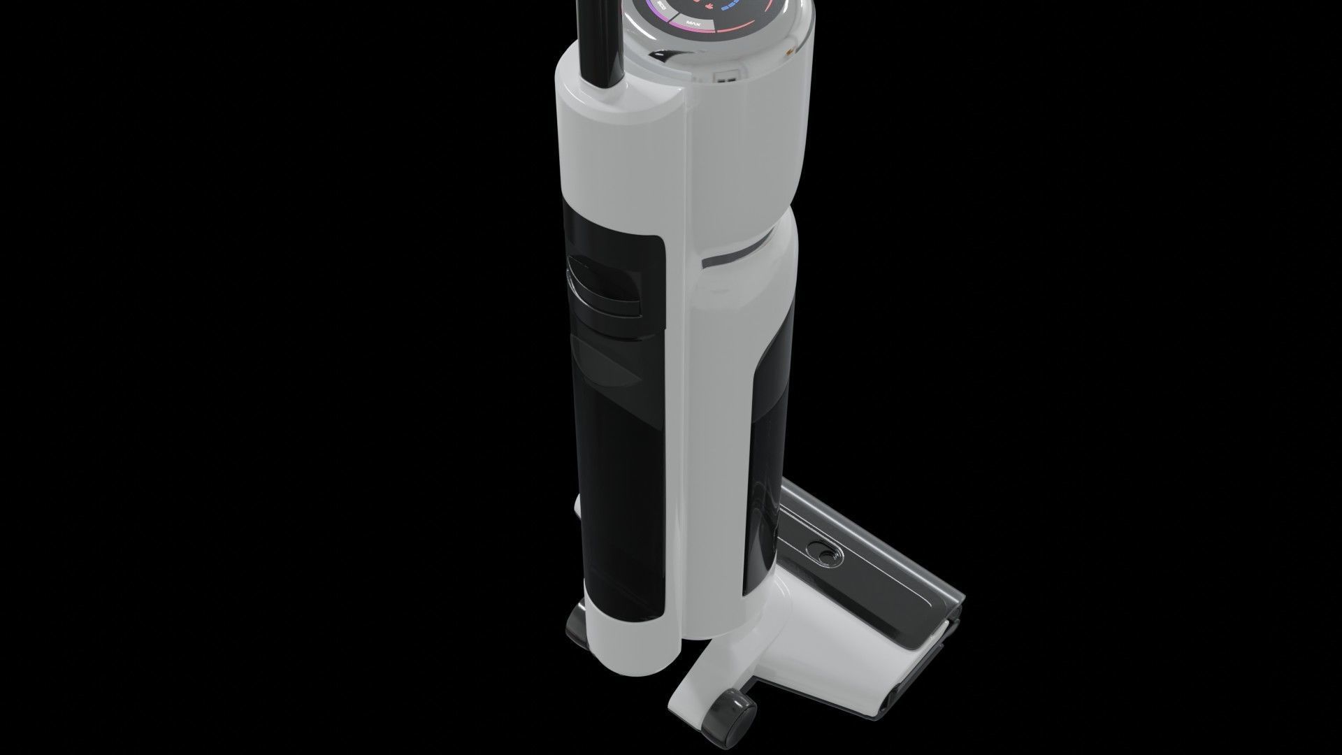 Vacuum cleaner 3D model white color modern style Low-poly 3D model_14