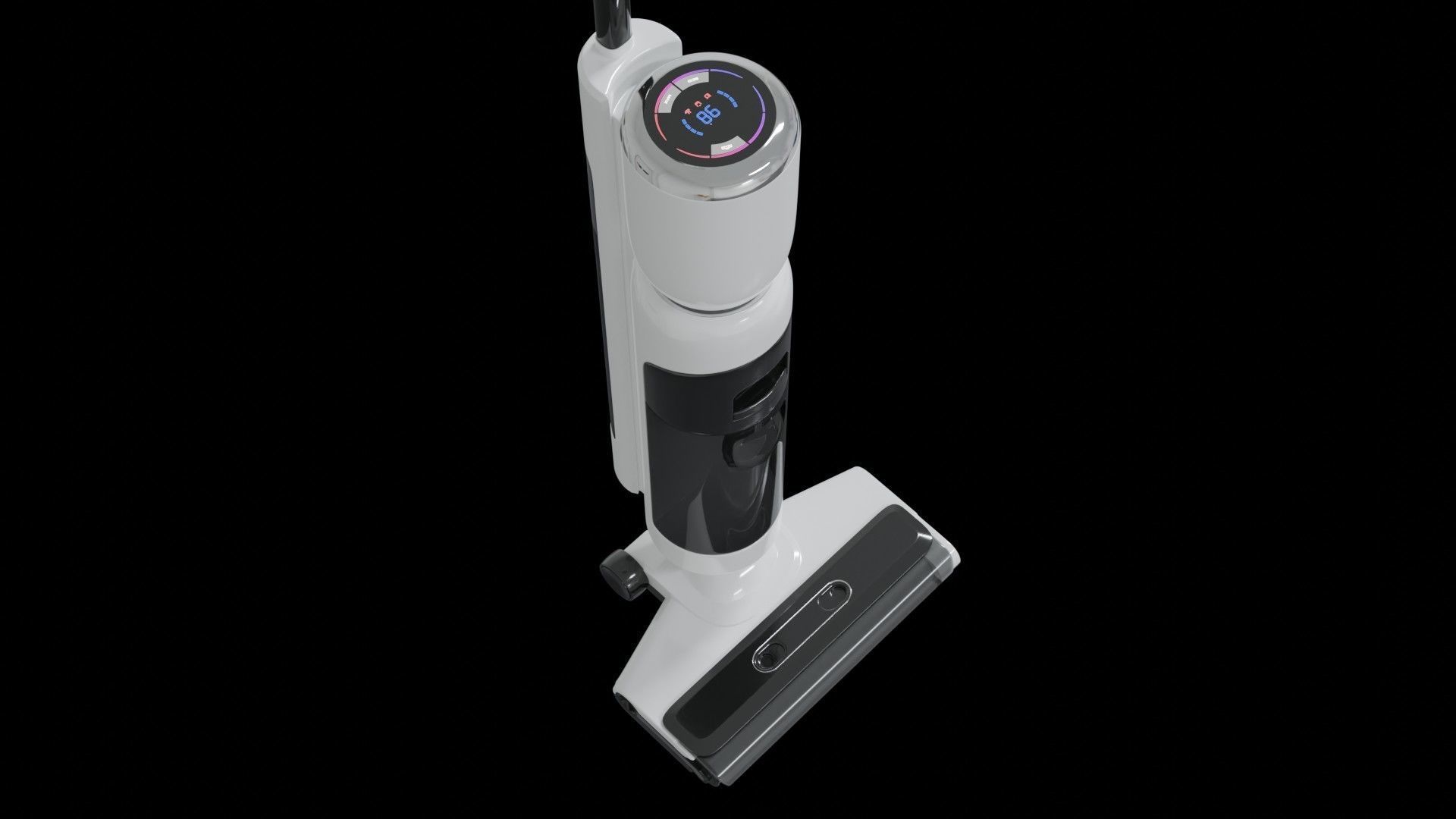 Vacuum cleaner 3D model white color modern style Low-poly 3D model_10