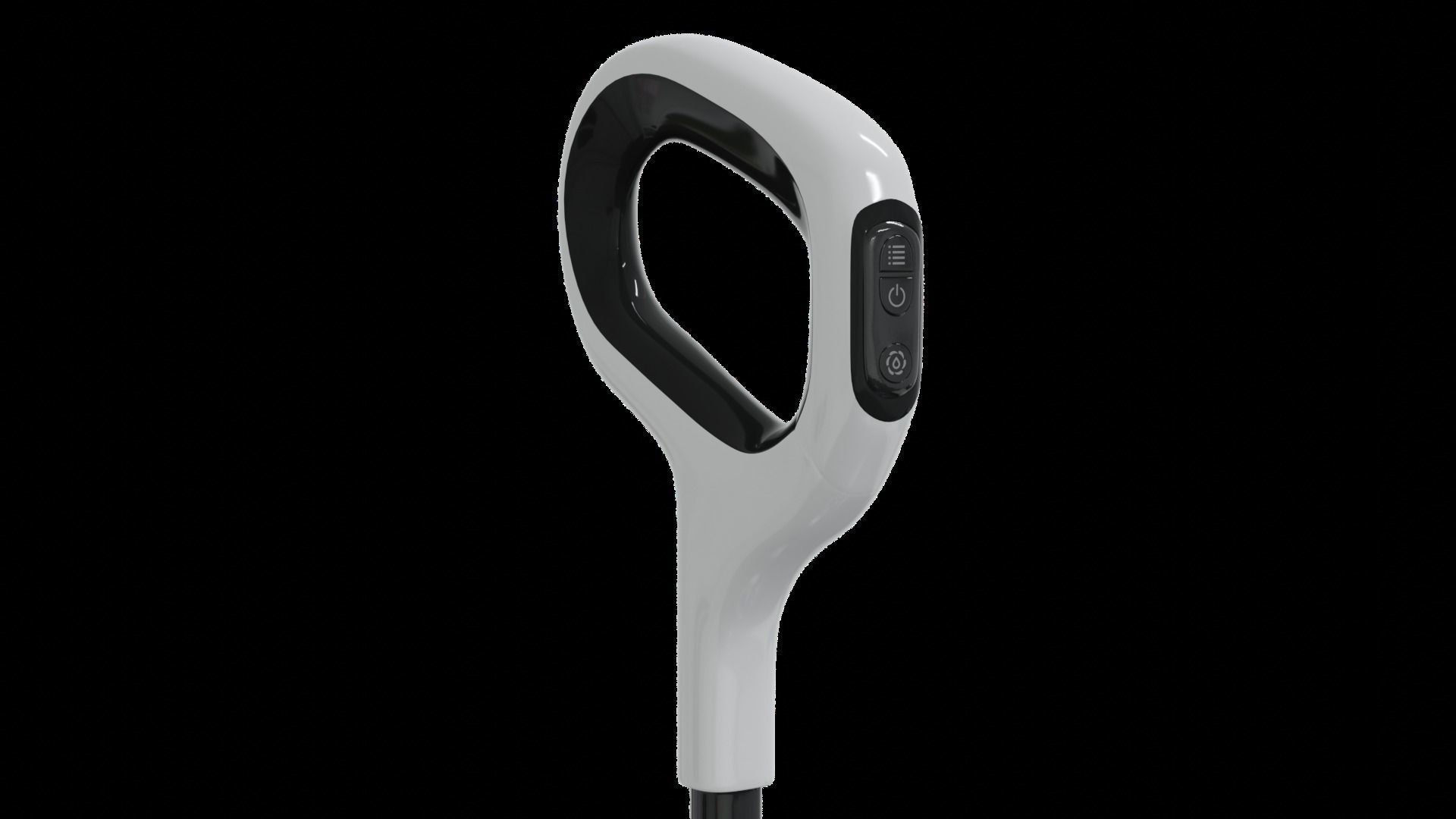 Vacuum cleaner 3D model white color modern style Low-poly 3D model_12