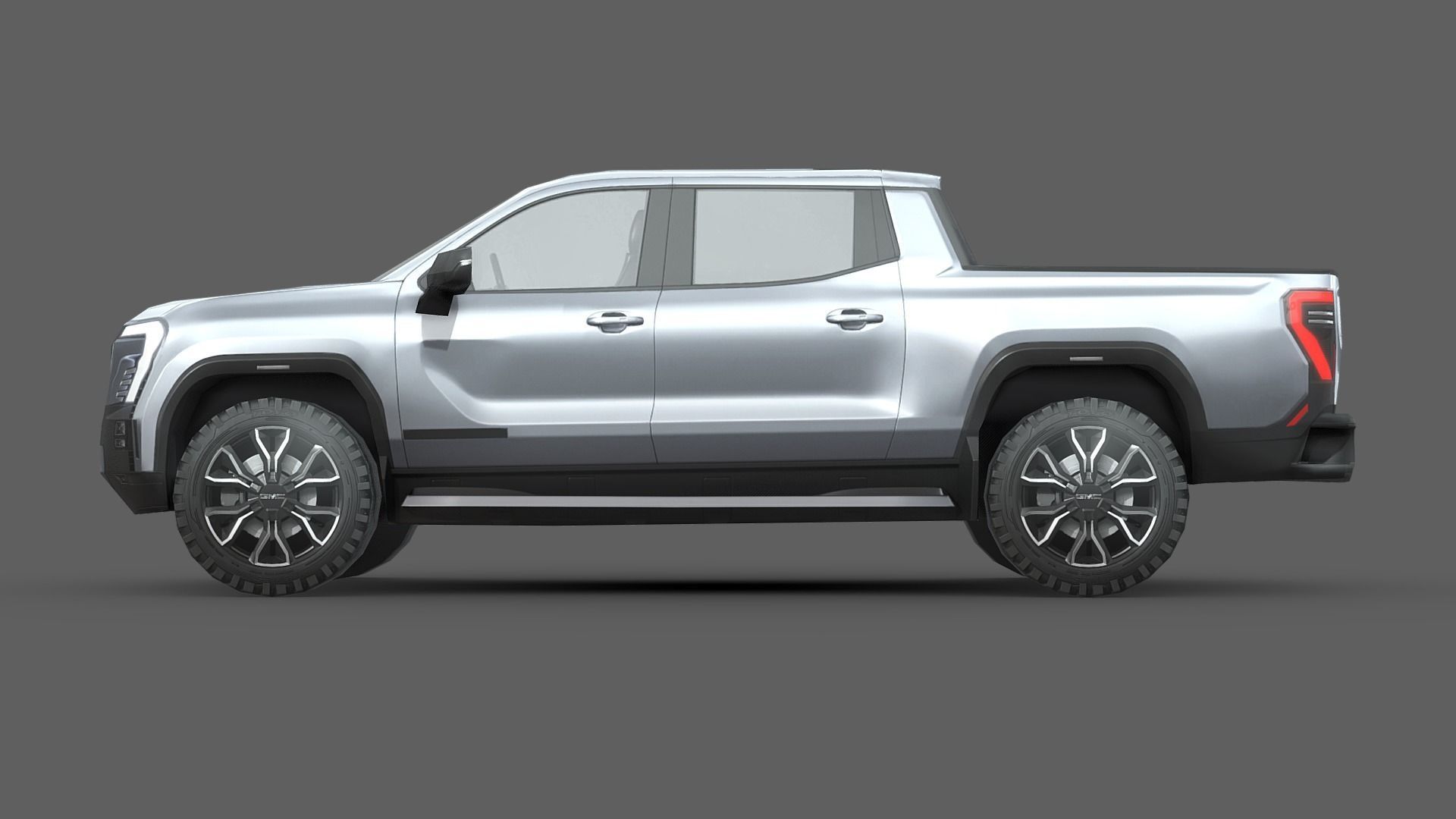 GMC Sierra EV 2024 Low-poly 3D model_2