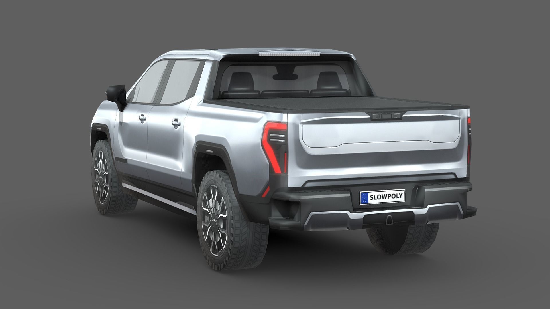 GMC Sierra EV 2024 Low-poly 3D model_1