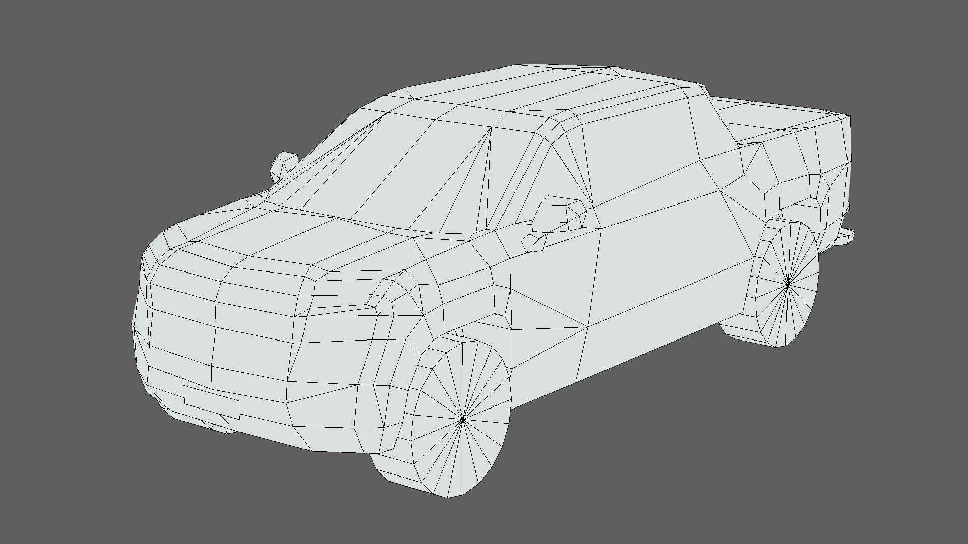 GMC Sierra EV 2024 Low-poly 3D model_5