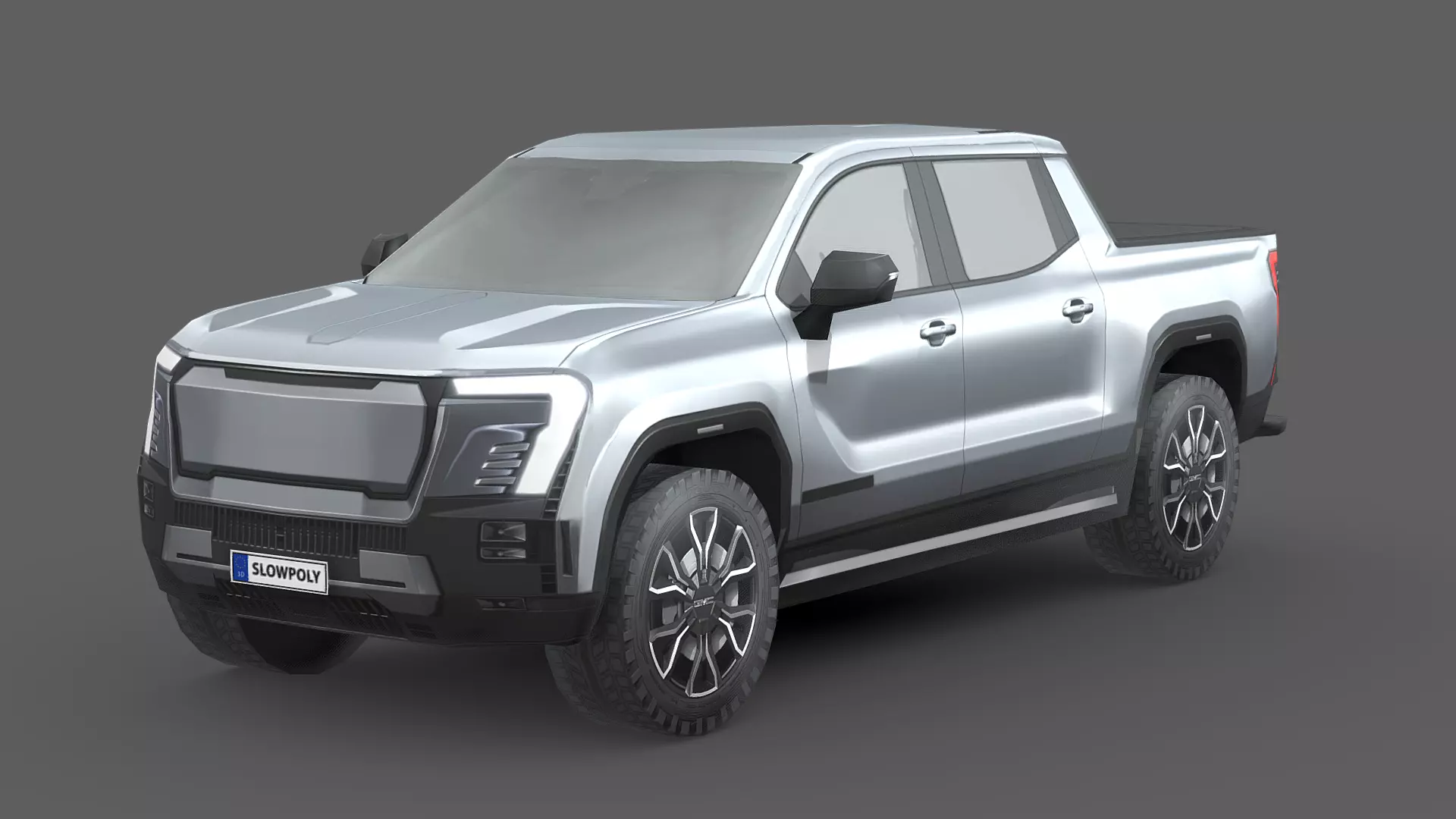 GMC Sierra EV 2024 Low-poly 3D model_0