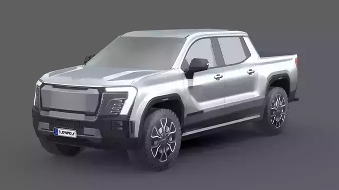 GMC Sierra EV 2024 Low-poly 3D model