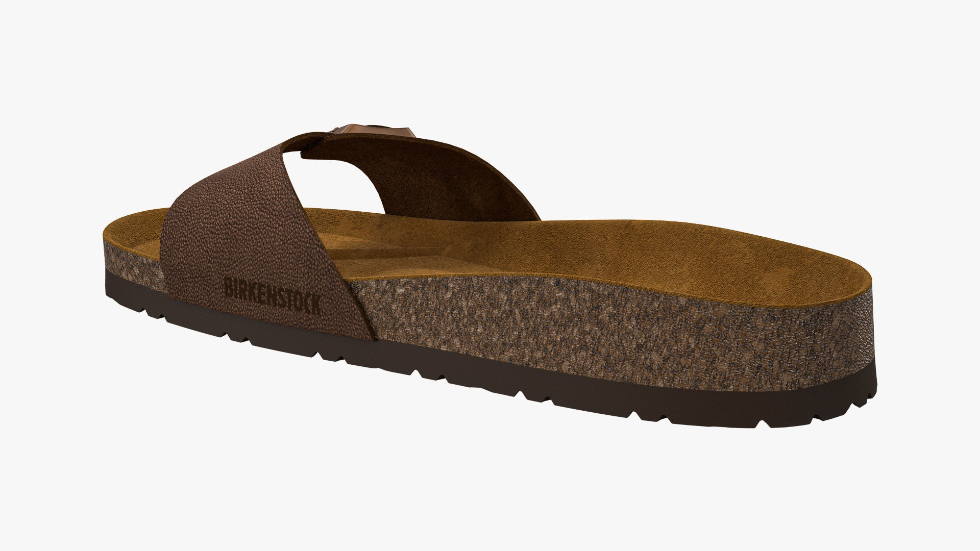 Birkenstock Madrid Brown Leather 3D model_10