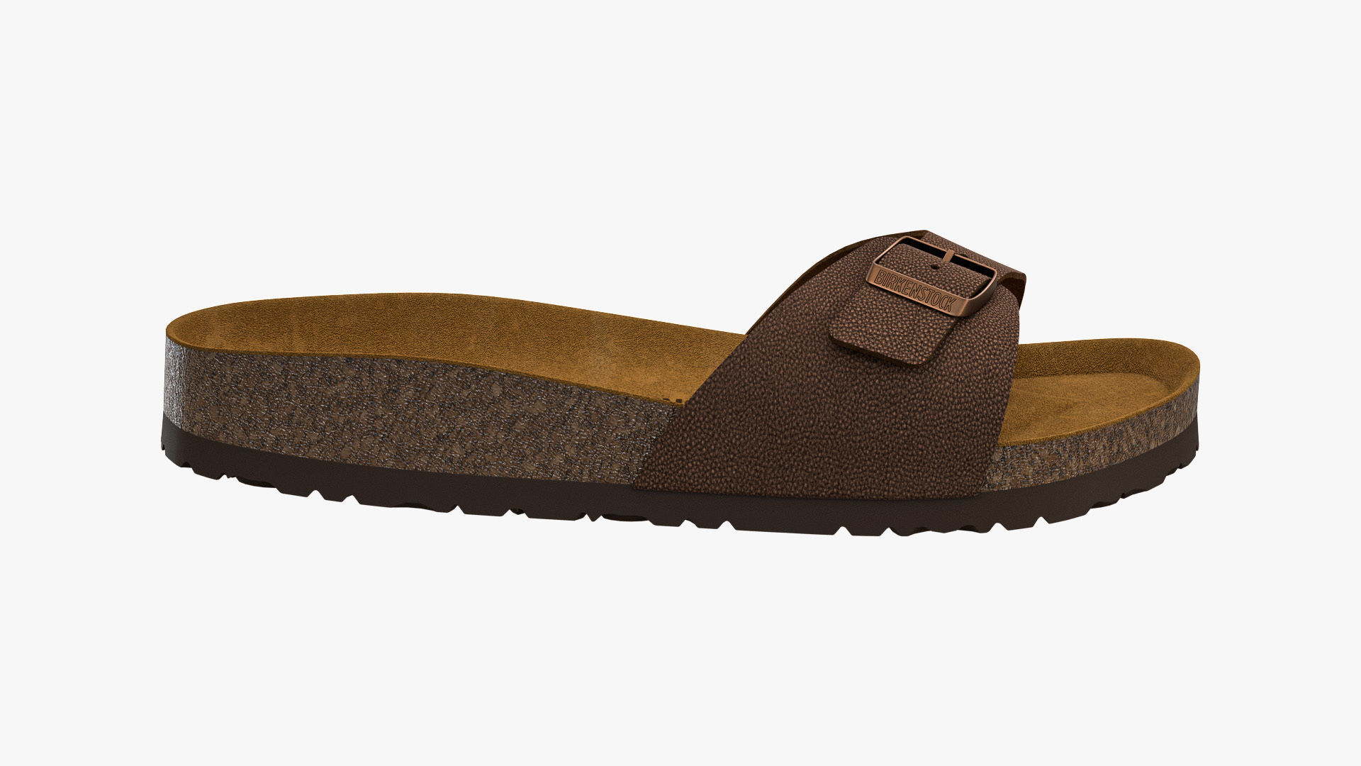 Birkenstock Madrid Brown Leather 3D model_6